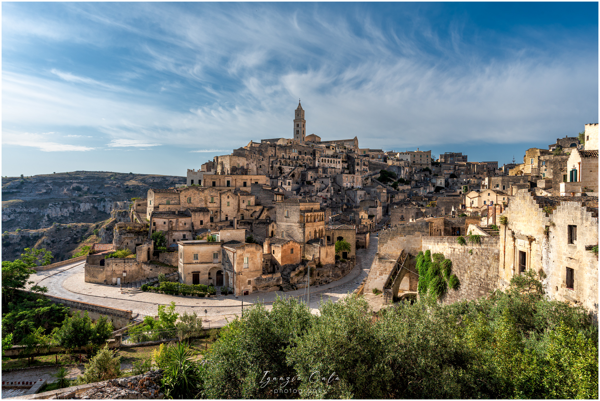Pennellate di nuvole sul cielo di Matera