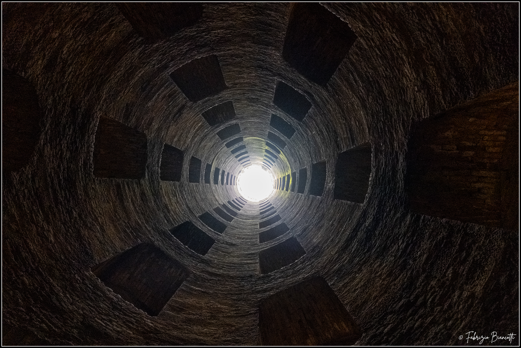 At the bottom of St. Patrick's Well - Orvieto
