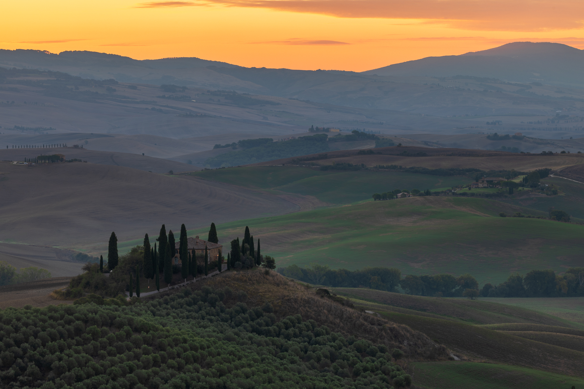 Albeggia sul Podere Belvedere