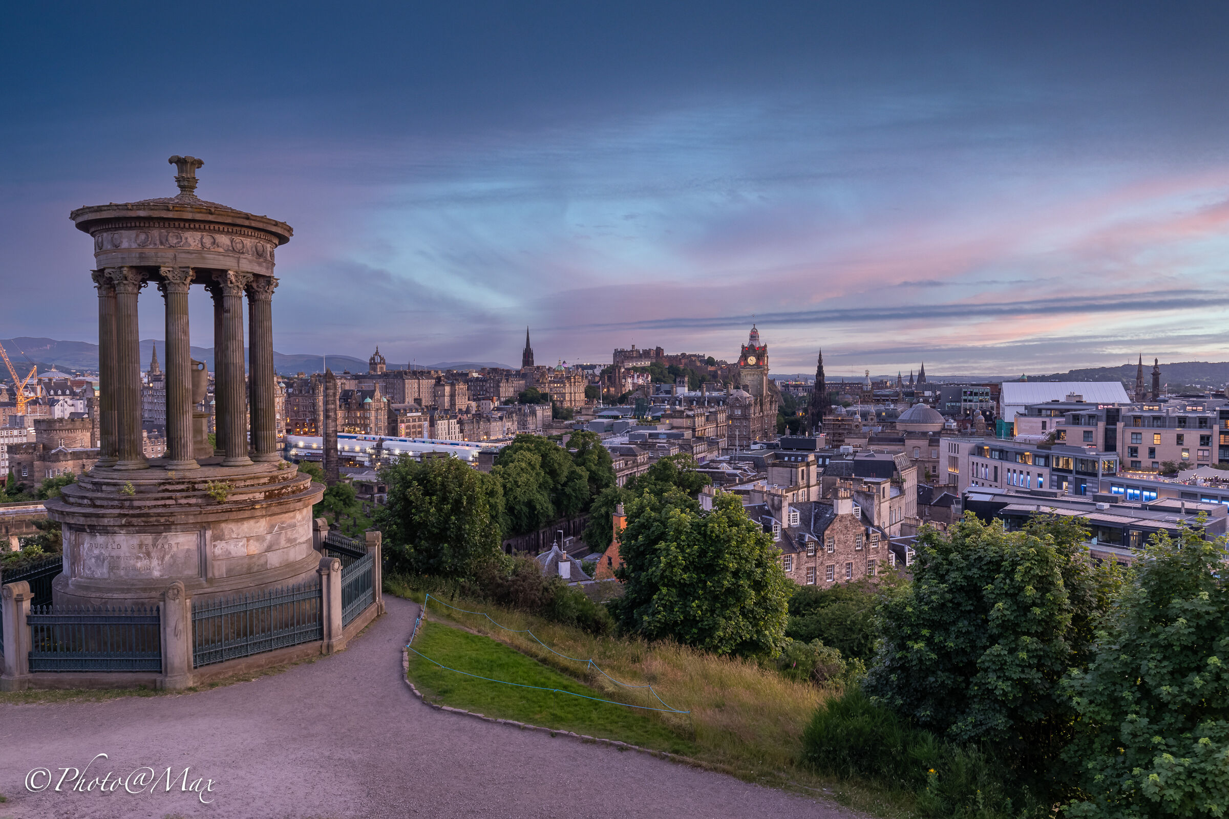 Edimburgo al tramonto