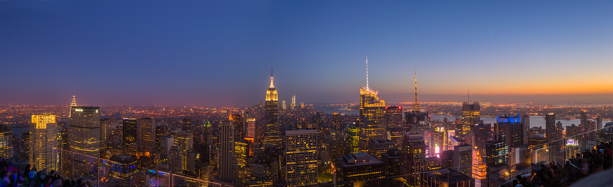 Tramonto dal Rockfeller center, New York