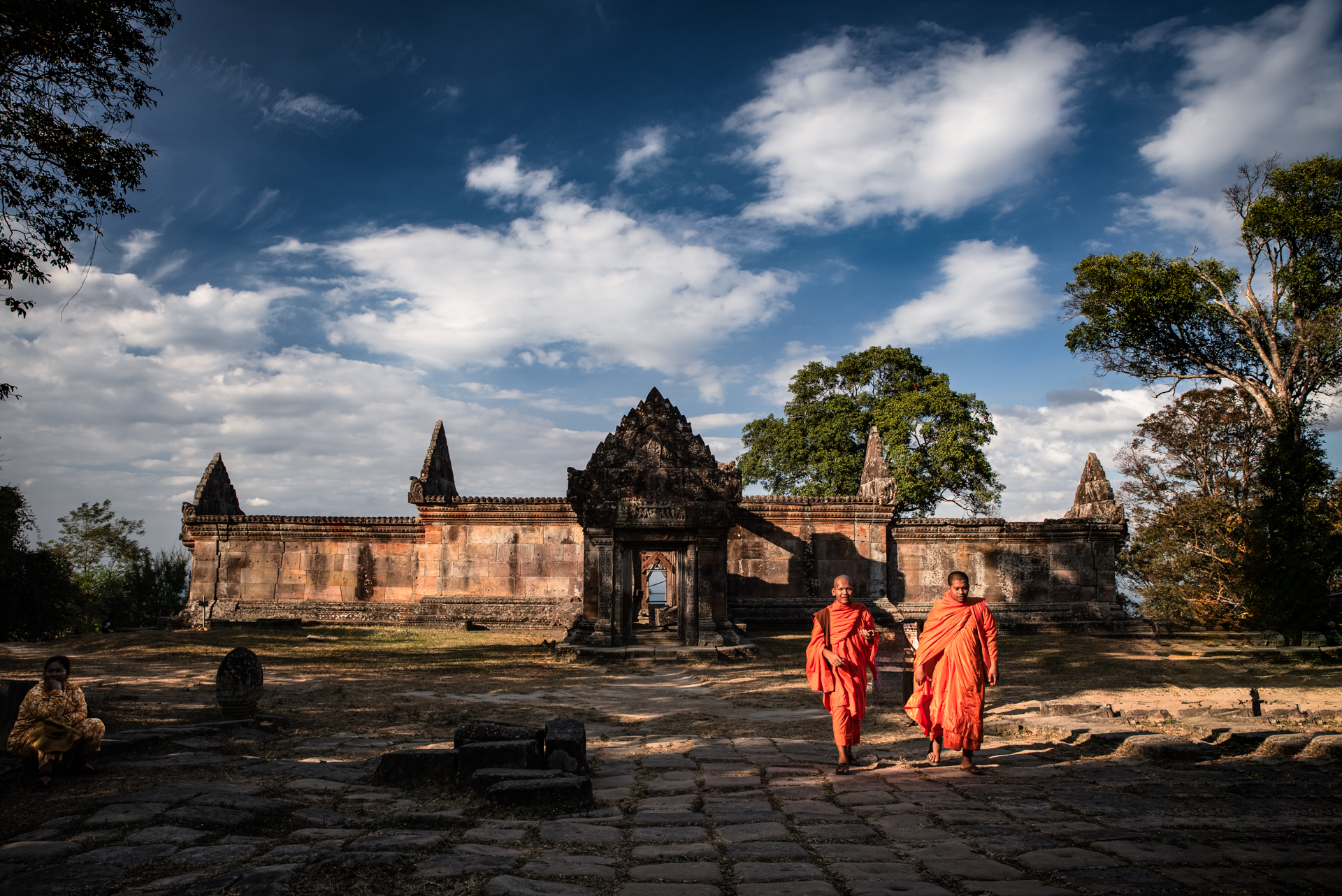 Monaci a Preah Vihear, Cambogia, Gen 2019