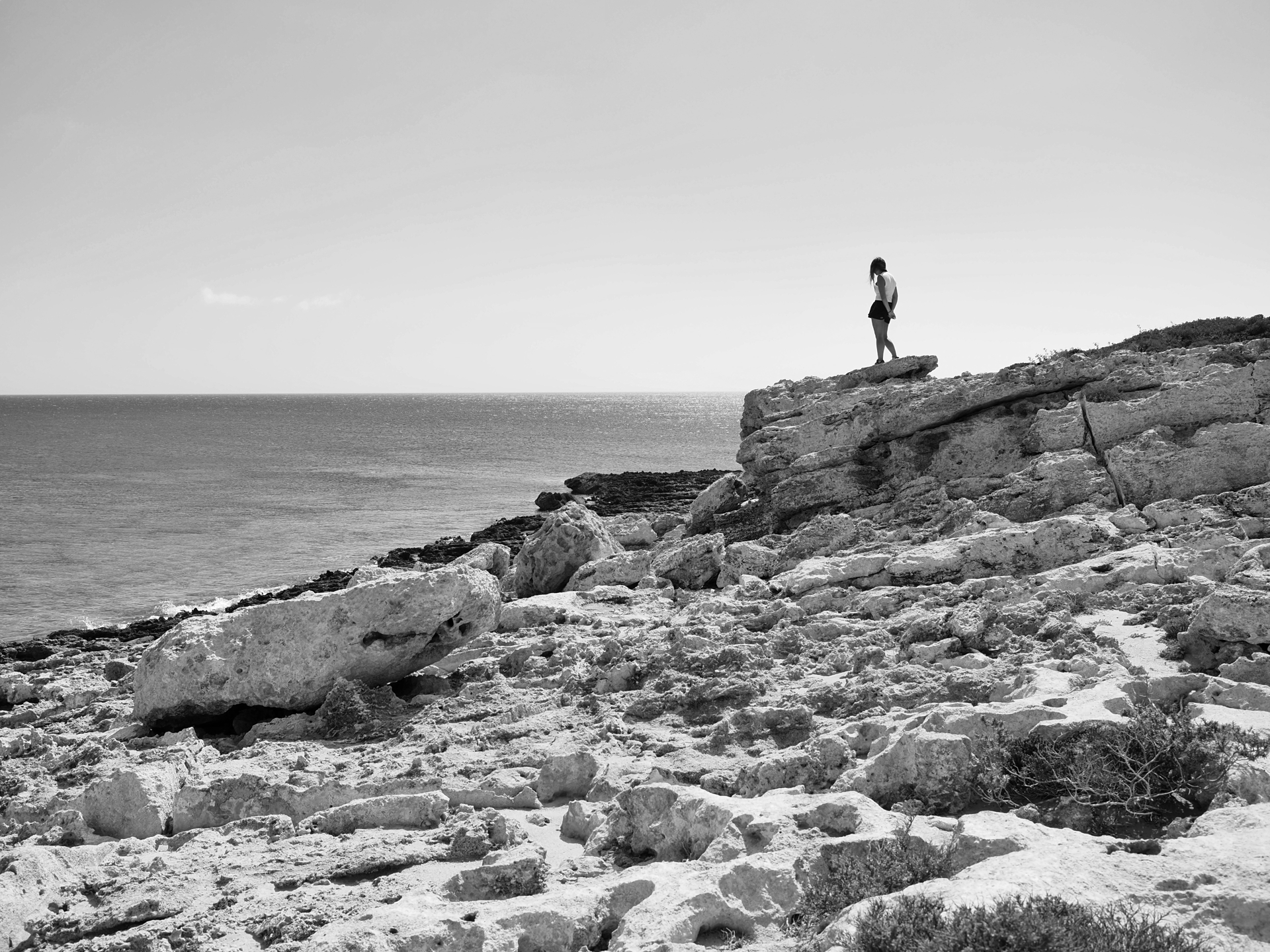 Looking at the horizon