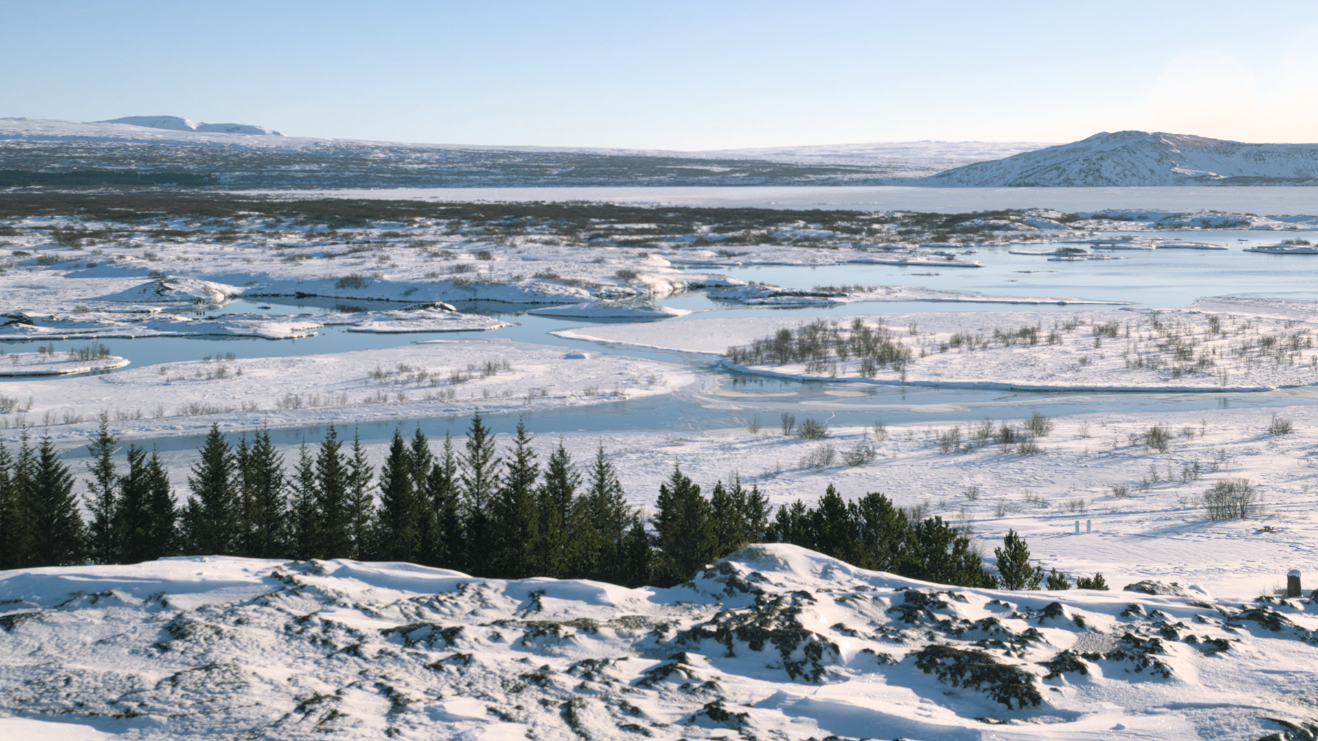 Panorama of Thingvellir Park