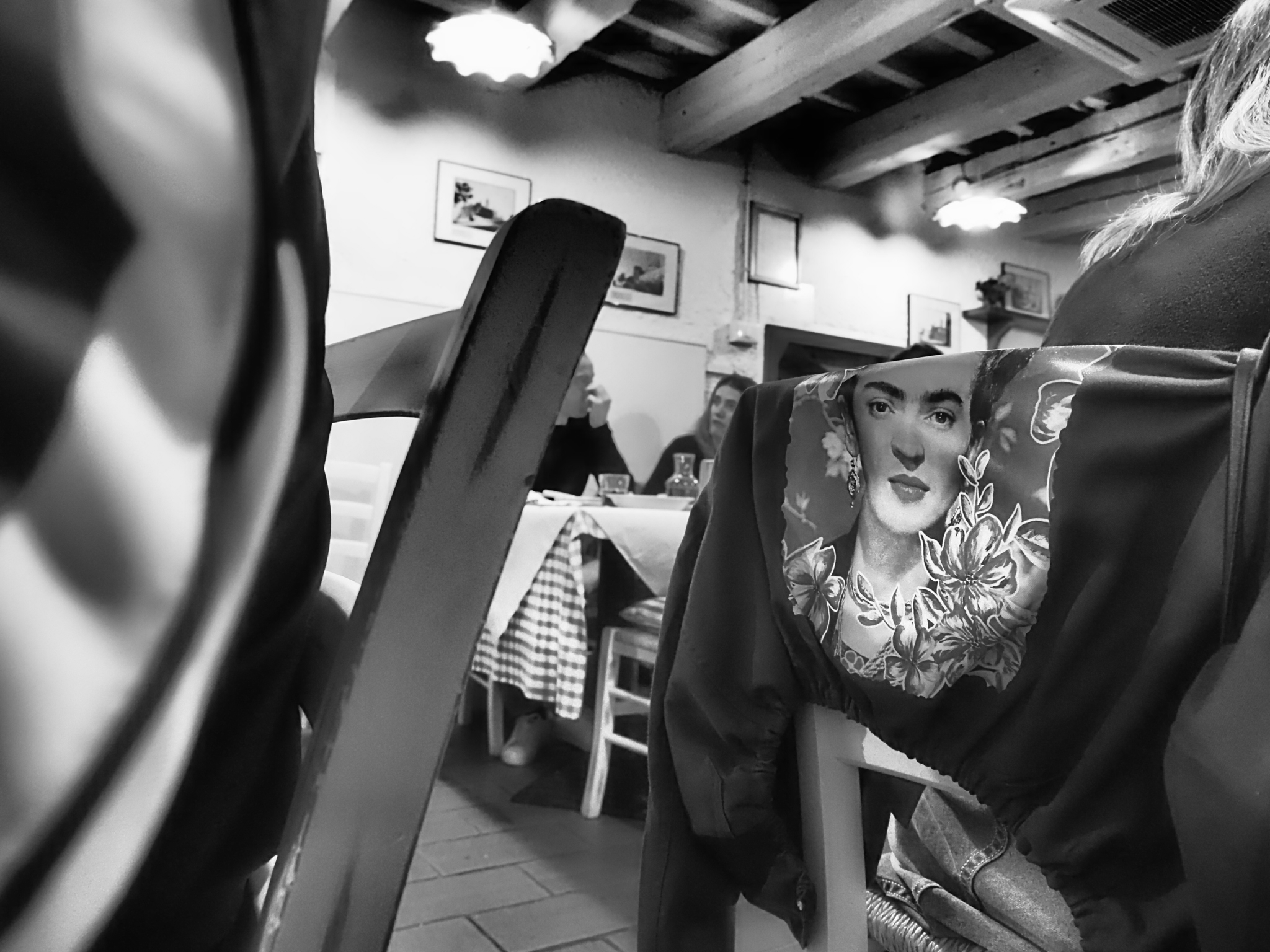 Frida in the trattoria