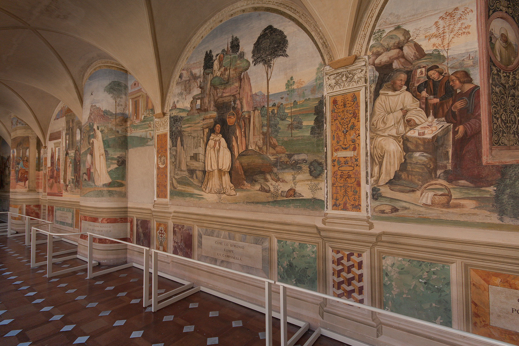 Abbazia di Monte Oliveto Maggiore. Ciclo di affreschi