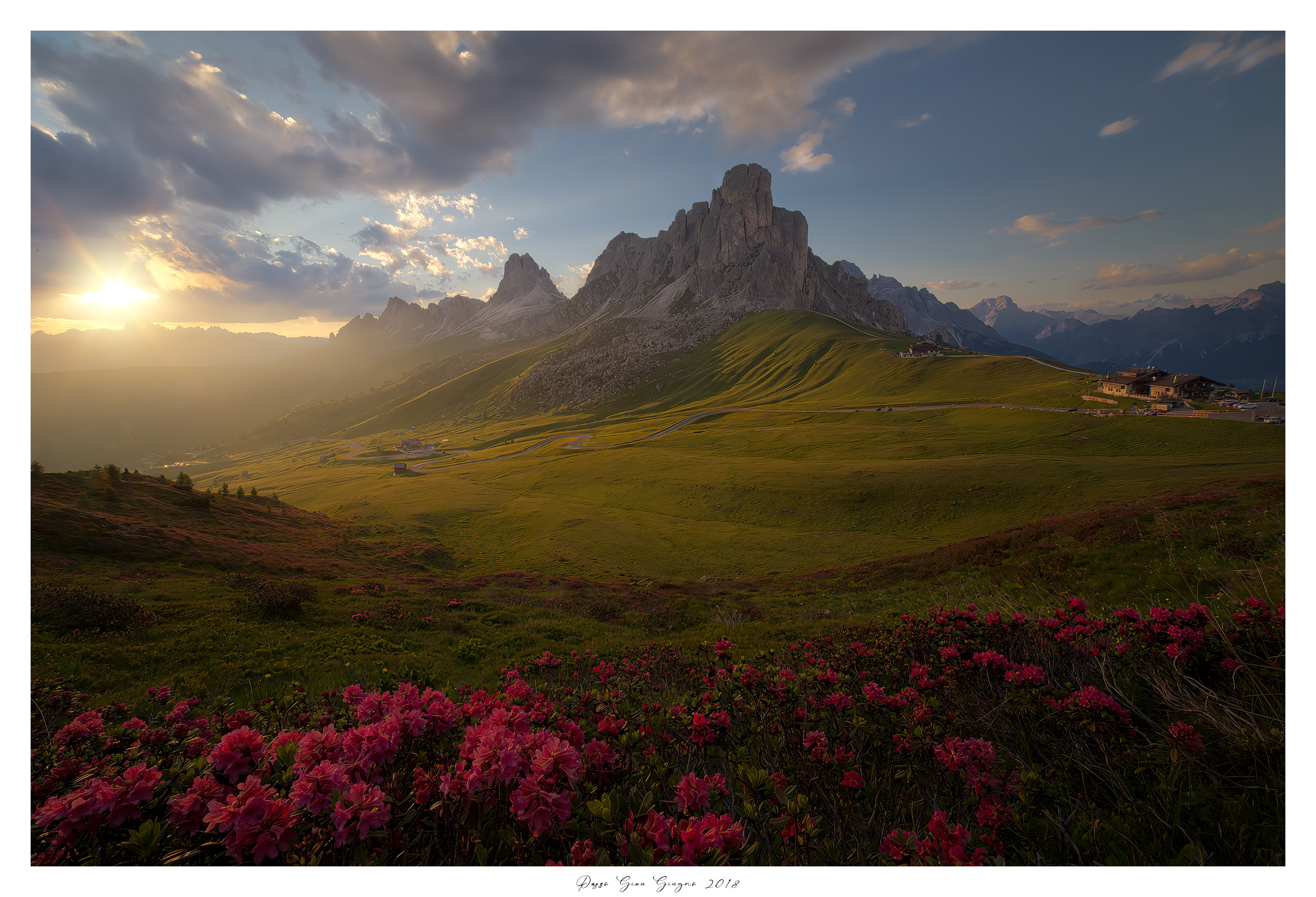 Tramonto a Passo Giau