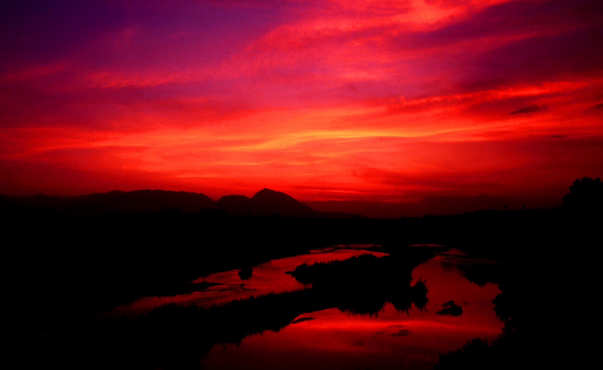 Red in the evening...