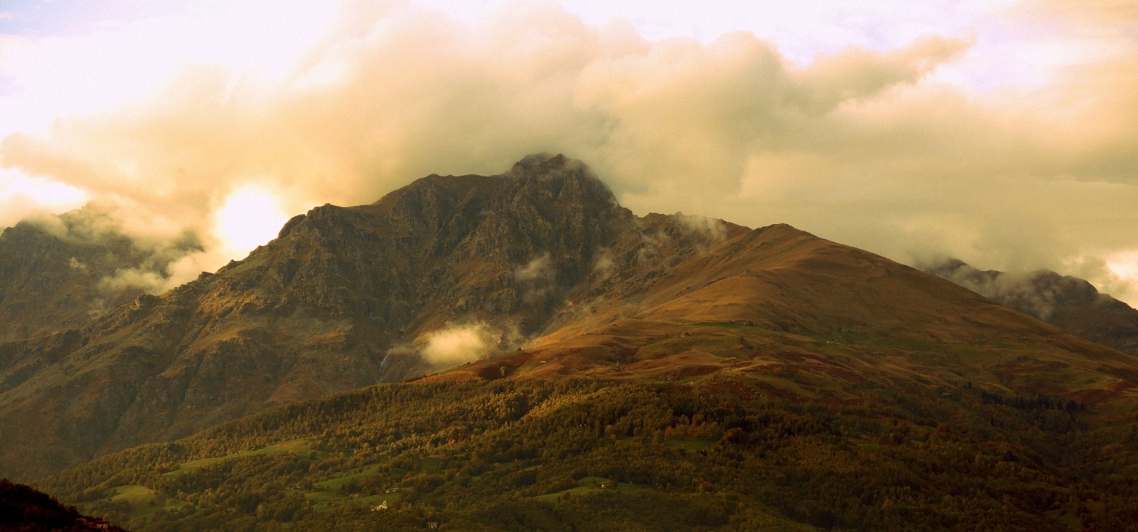 Fairy tale at sunset