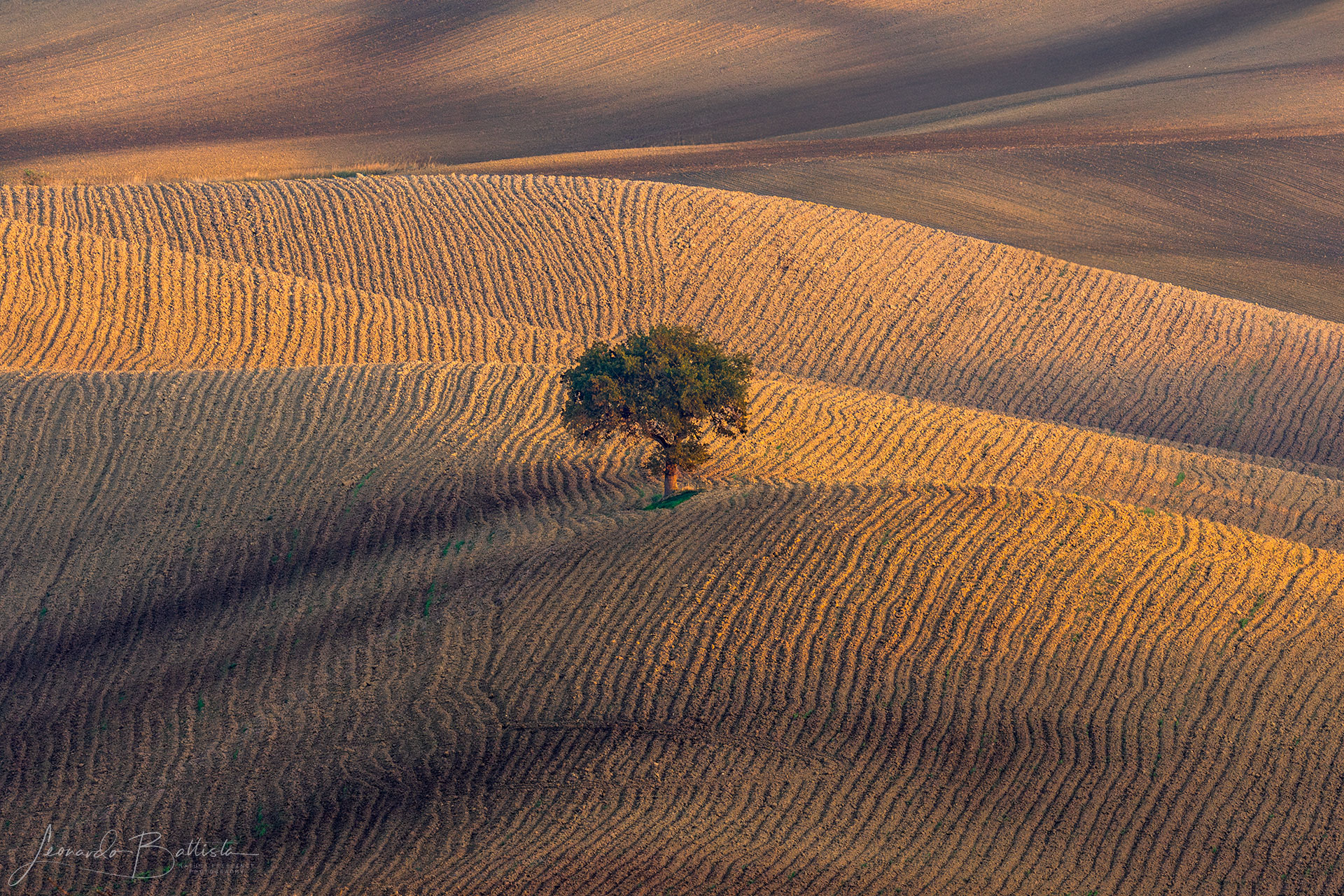 The harmony of the hilly landscape of the Dauni Mountains