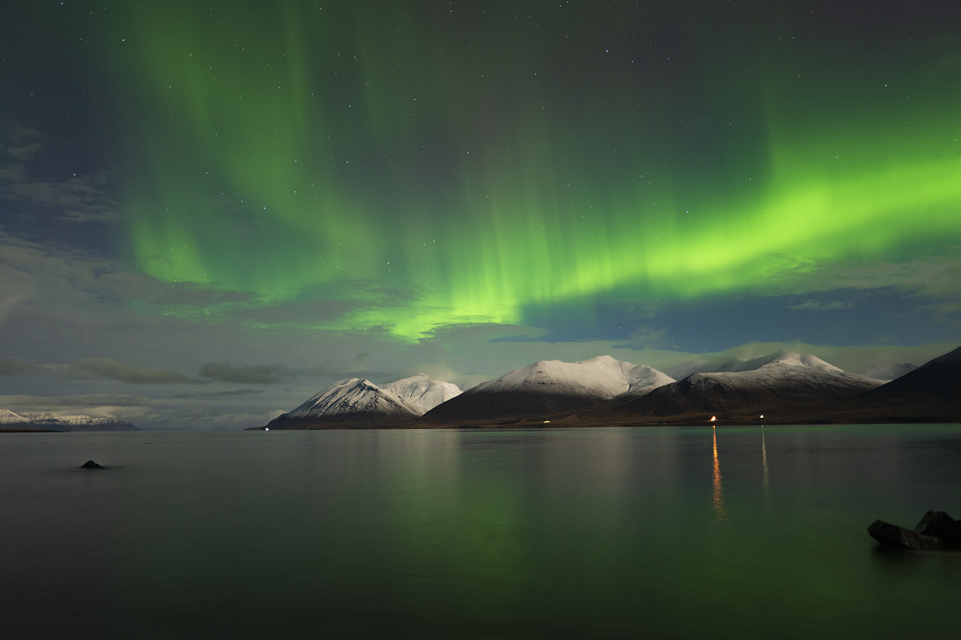 Aurora nei Westfjord