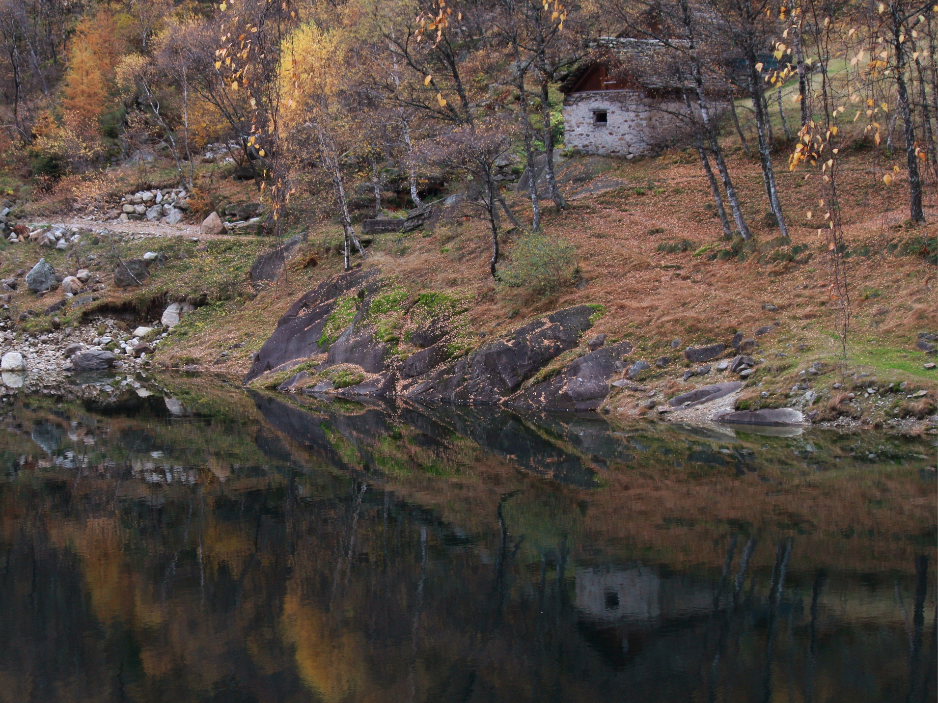 Autunno al lago di Antrona