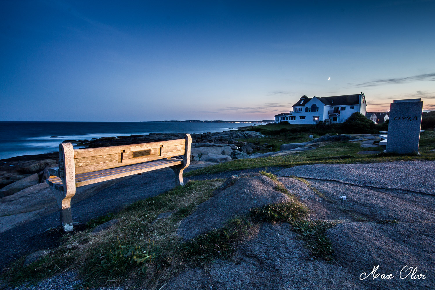 Tramonto a Cape Neddick (usa)