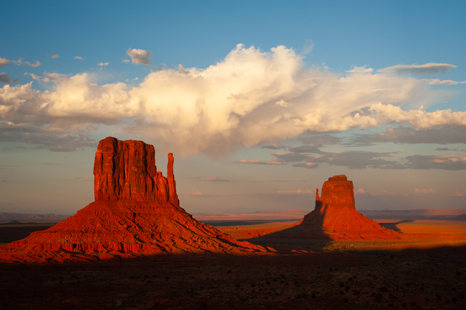 The Mittens at sunset