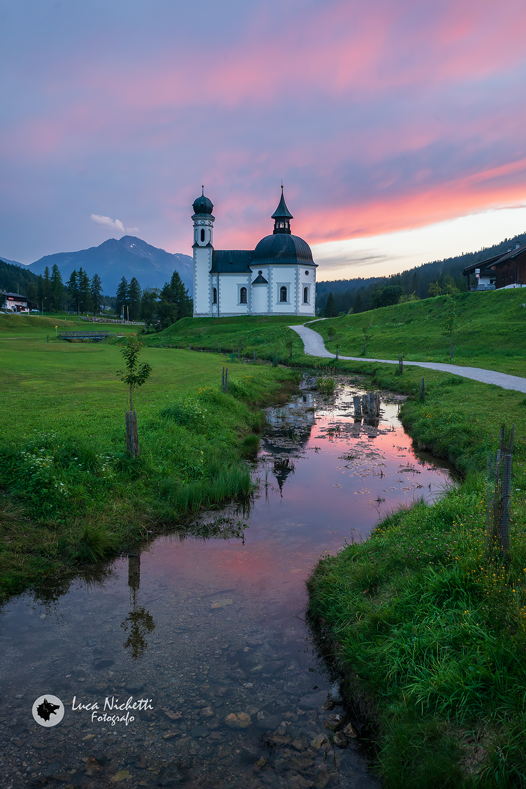 Seekirchl at sunset