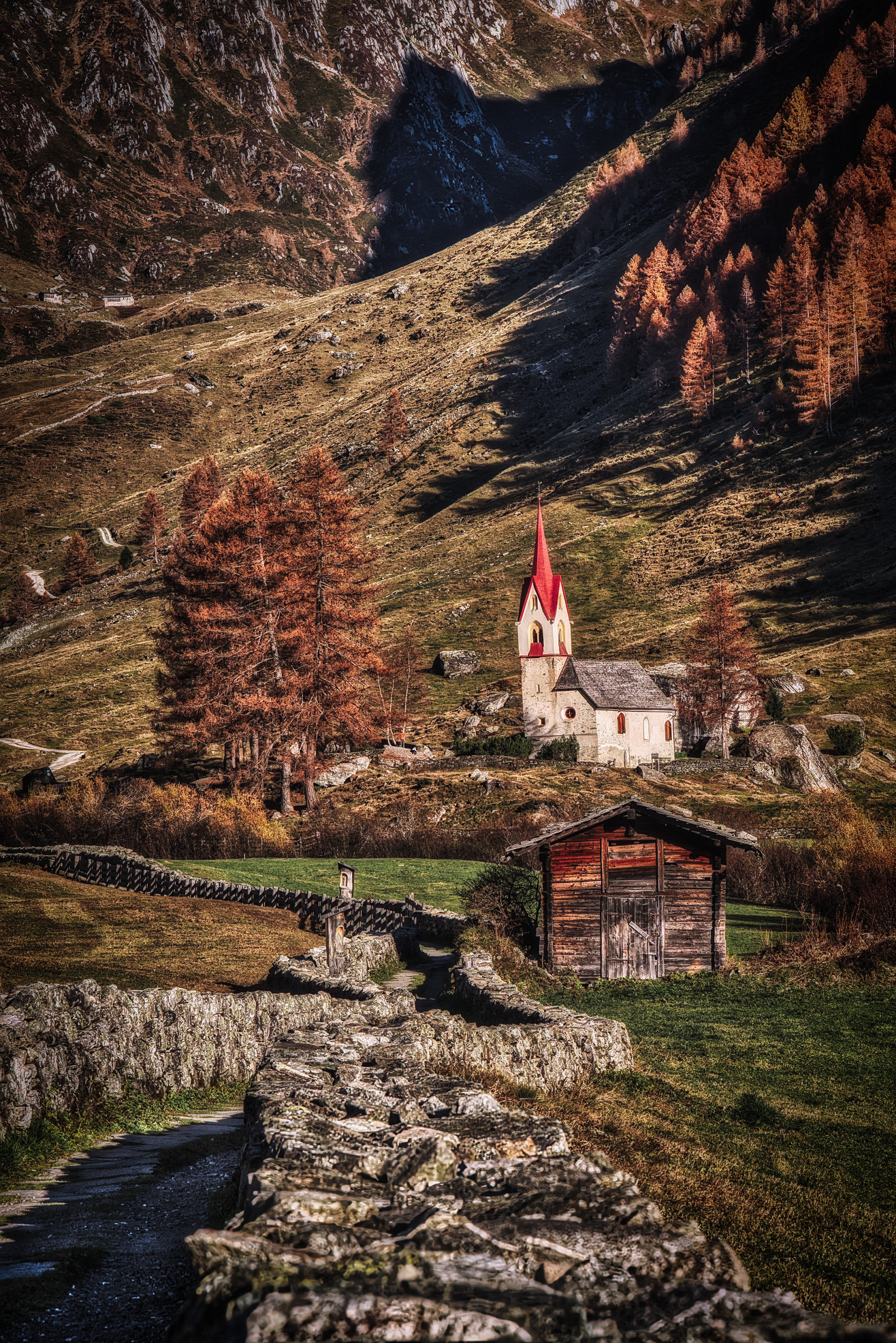 Autumn in the Ahrntal Valley