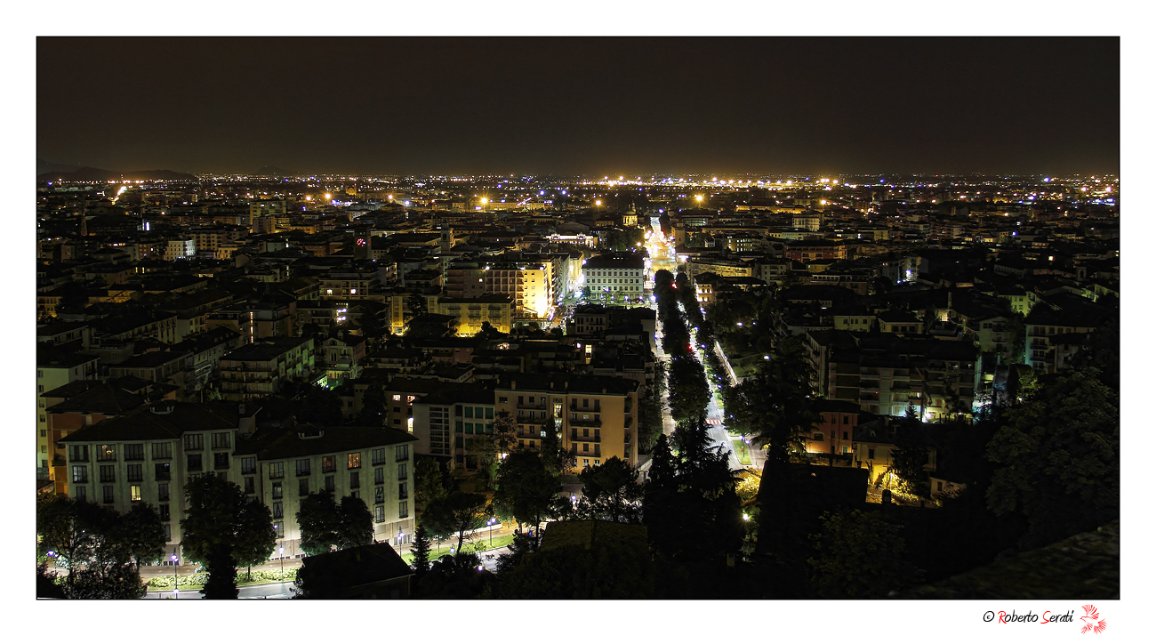 Bergamo by night