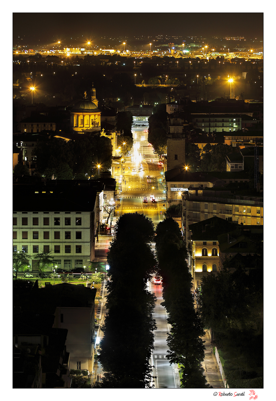 Bergamo by night