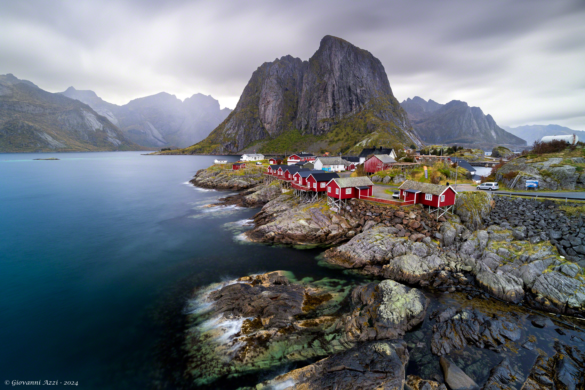 Rainy day in Hamnøy