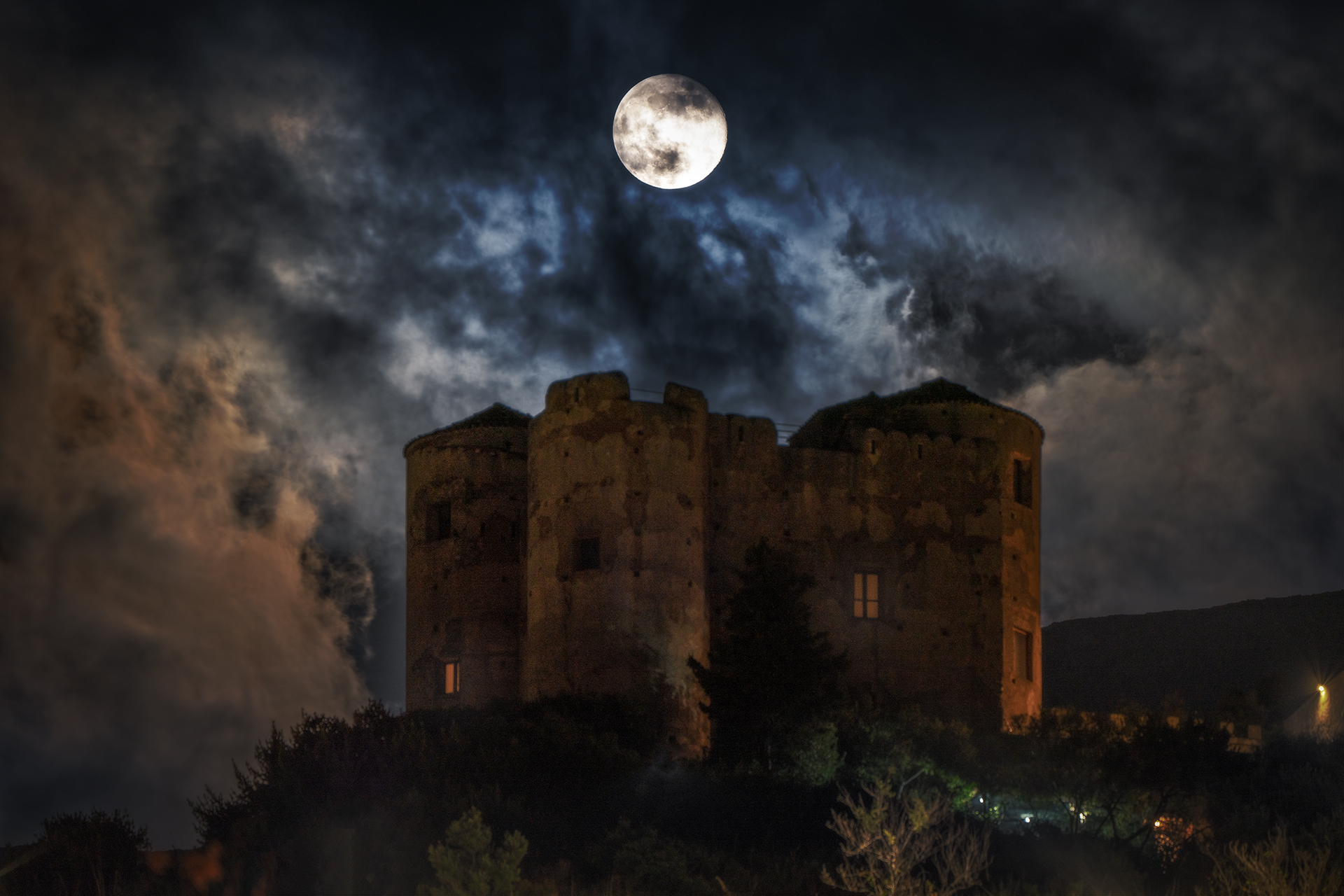 Night in the darkness