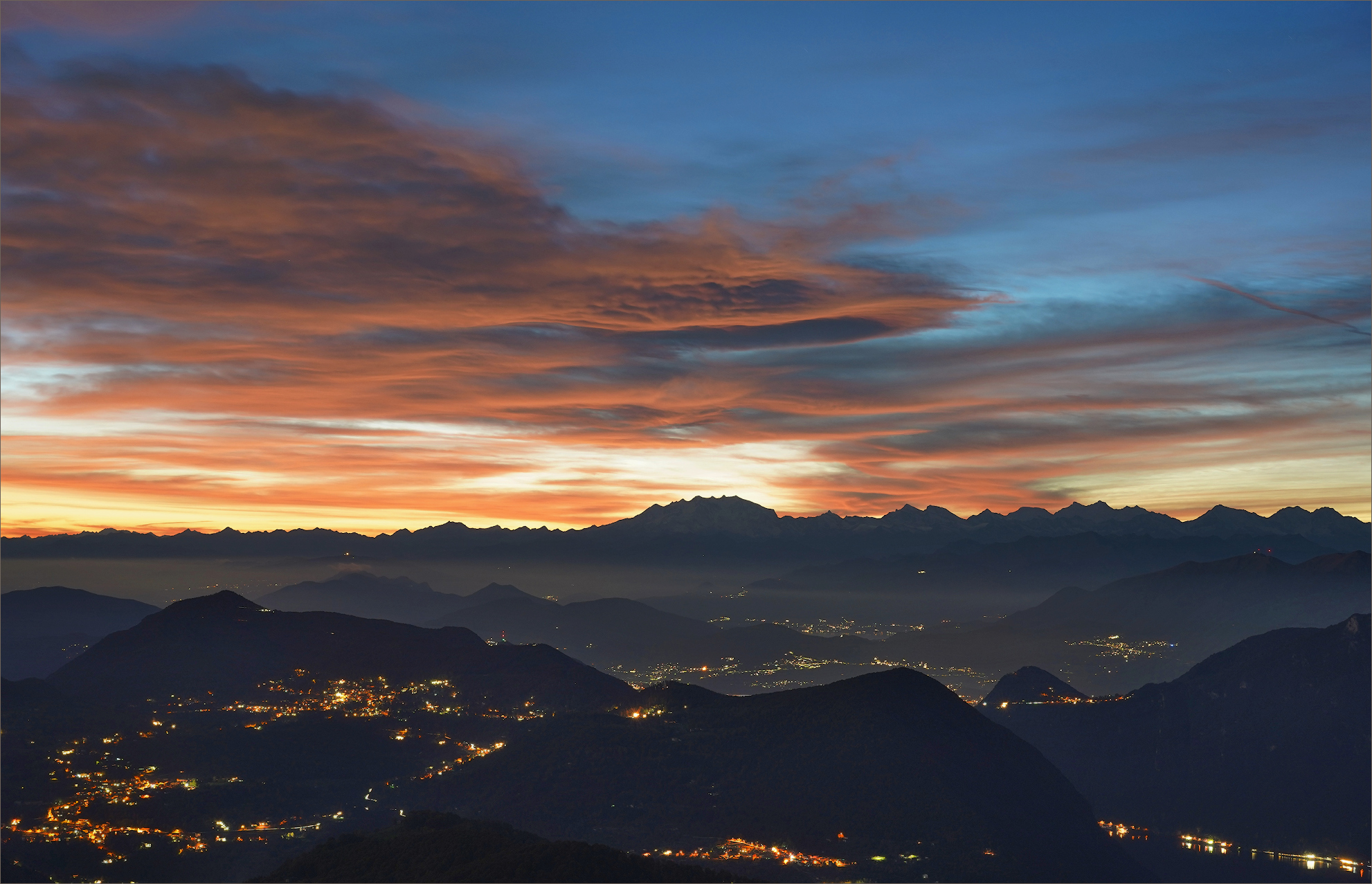 vista dal Monte di Lenno 1588m slm