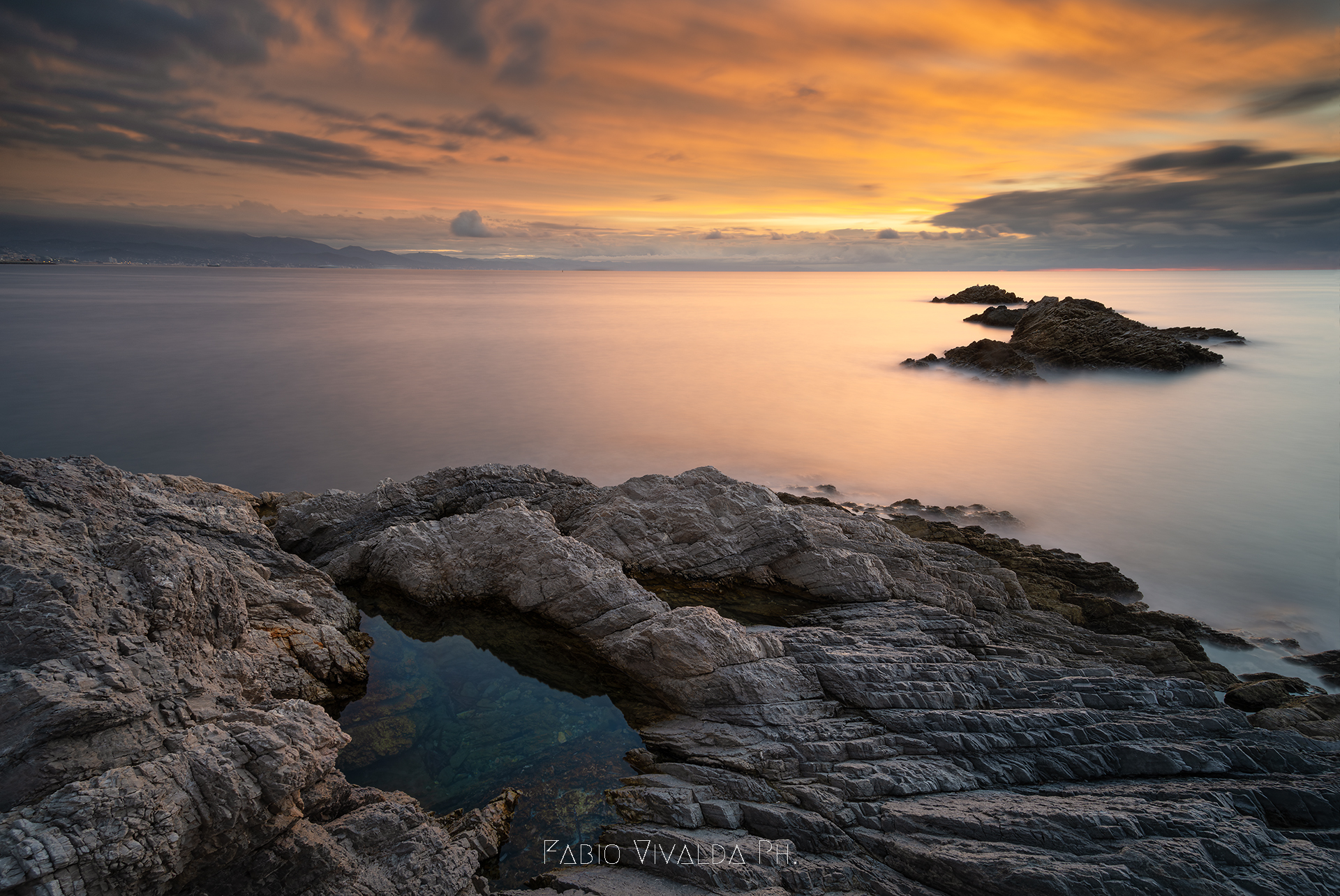Backlight at dawn at Punta Predani