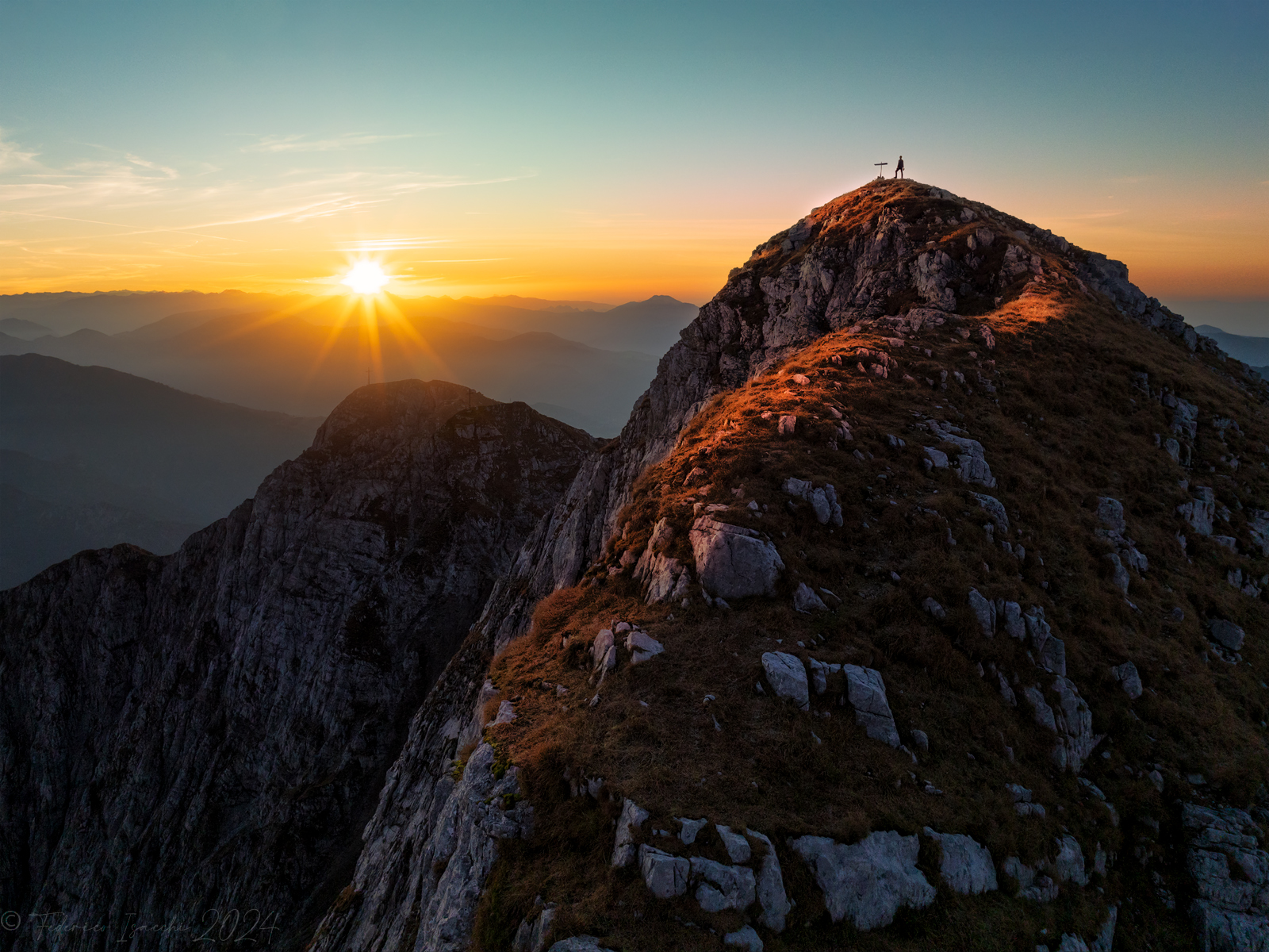 Sunrise over the Orobie