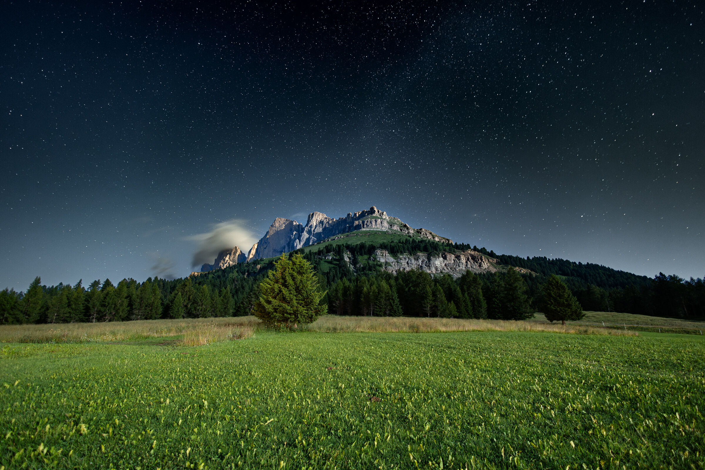 Starry night on the Rosengarten