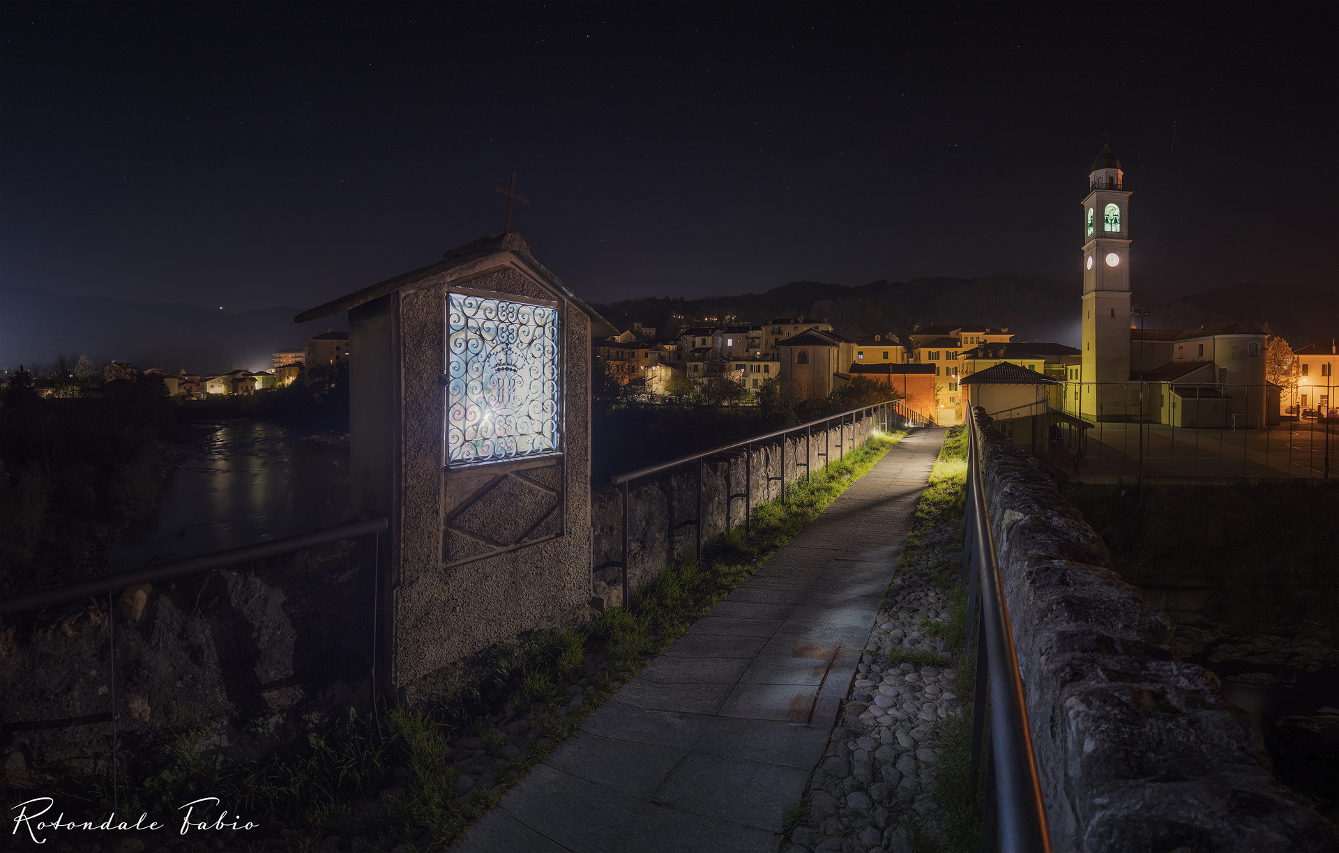 Ronco Scrivia (province of Genoa) bridge over the Scrivia