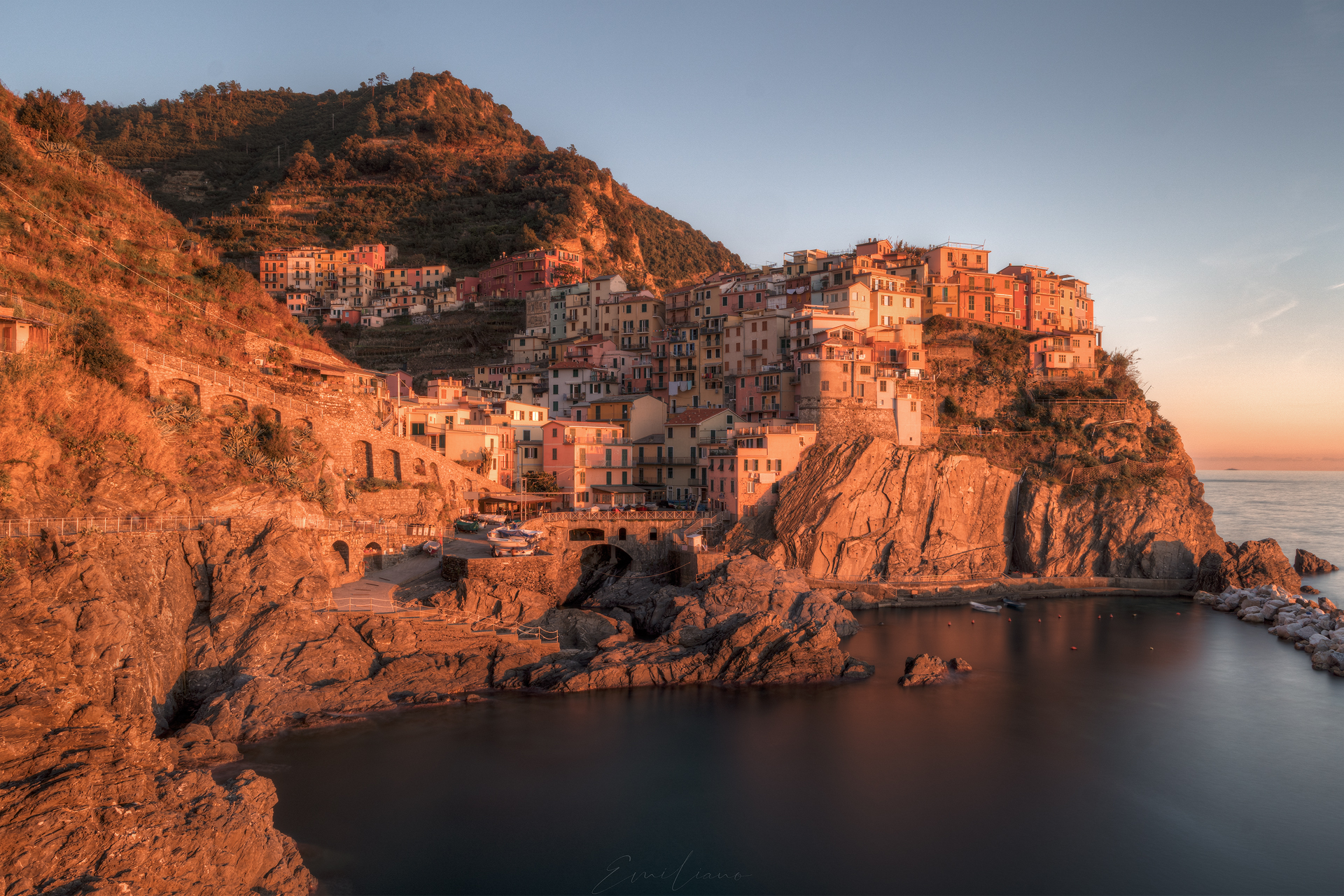 Sunset in Manarola