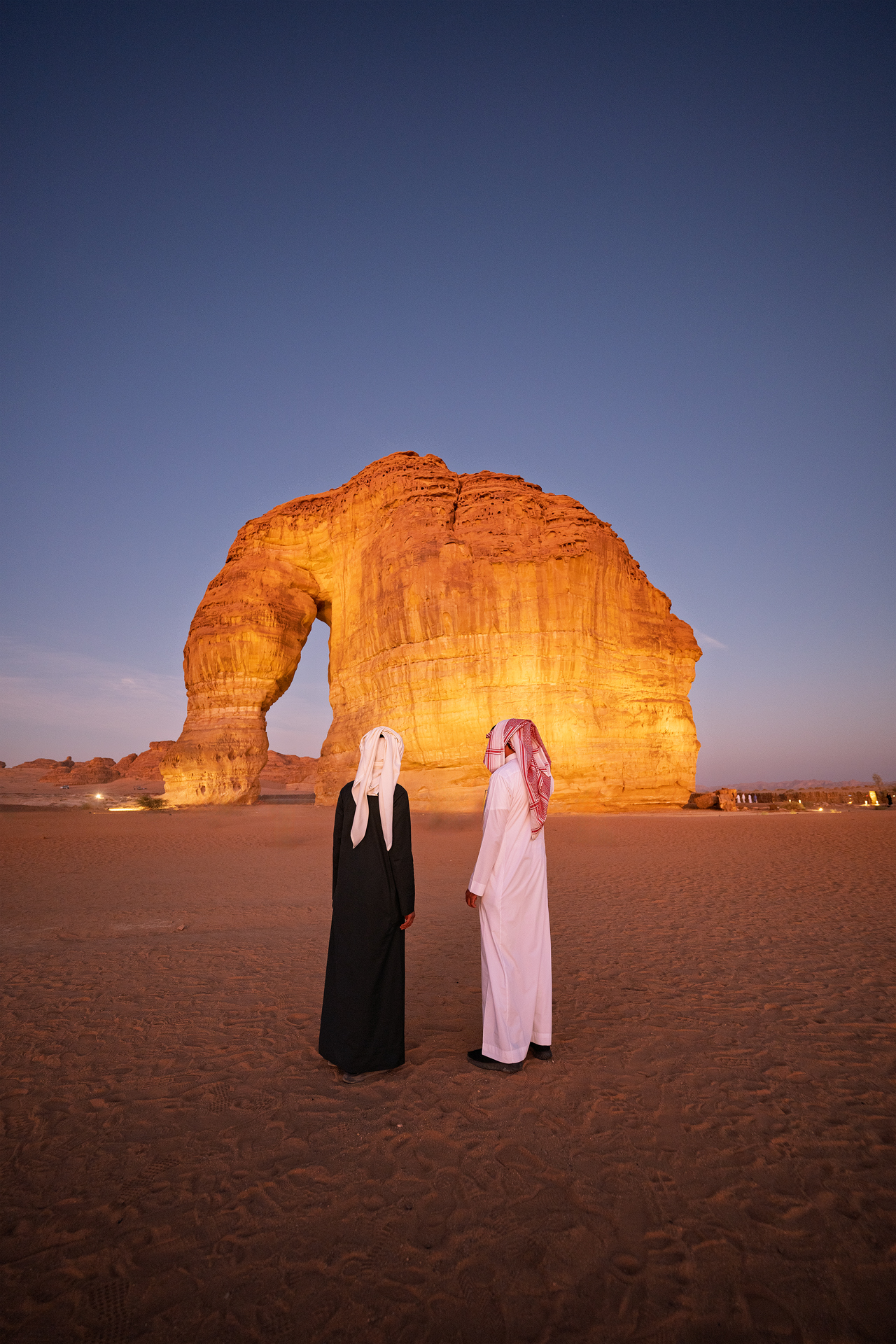 Elephant's Rock at sunset, Saudi Arabia