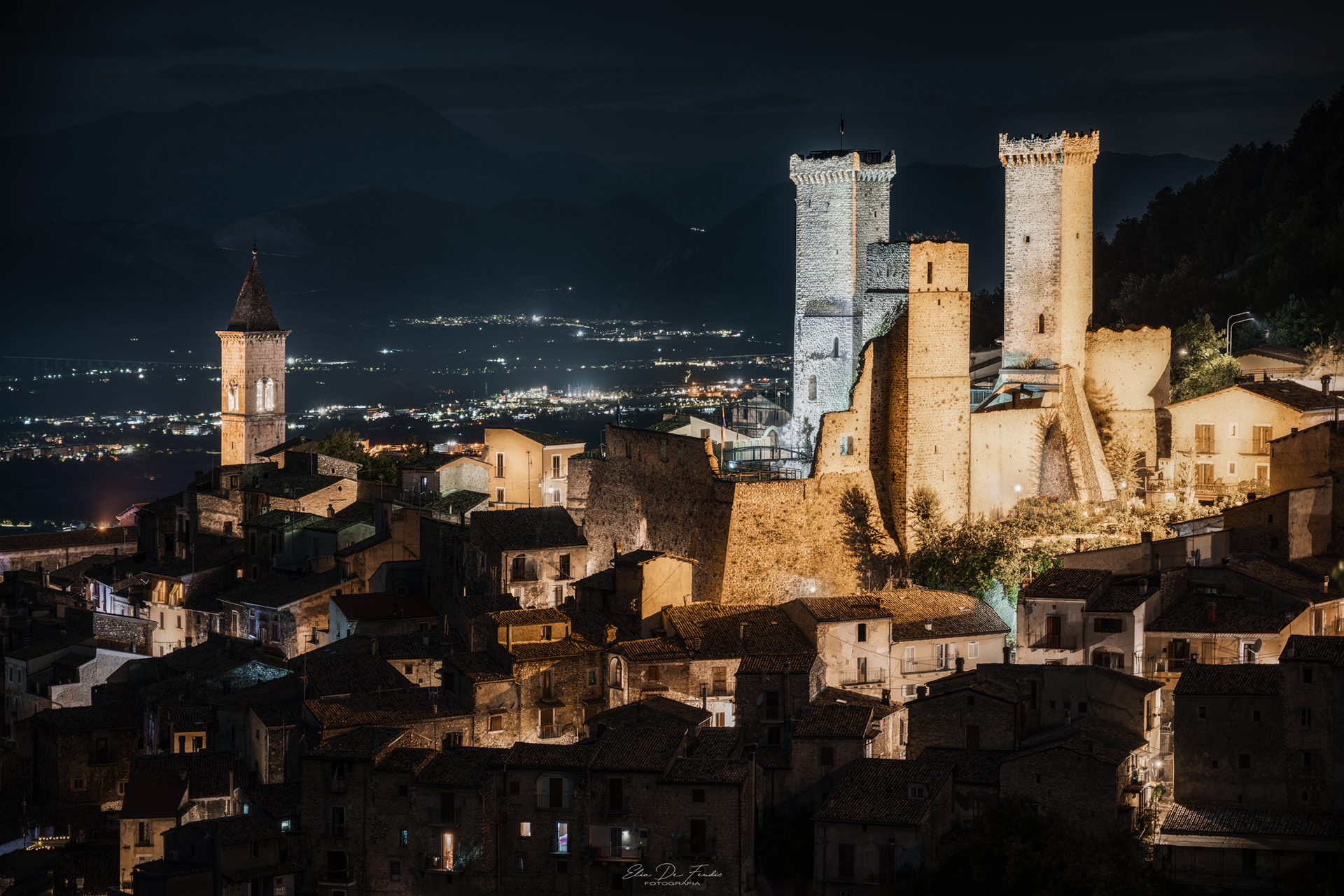 Il classico di Pacentro in notturna