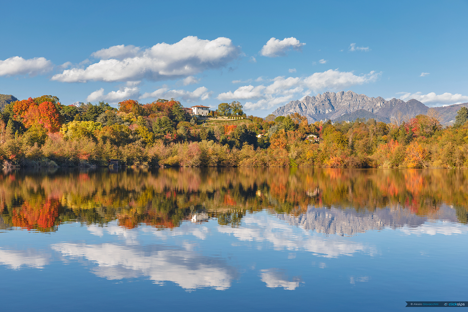 Autumn at Lake Sartirana