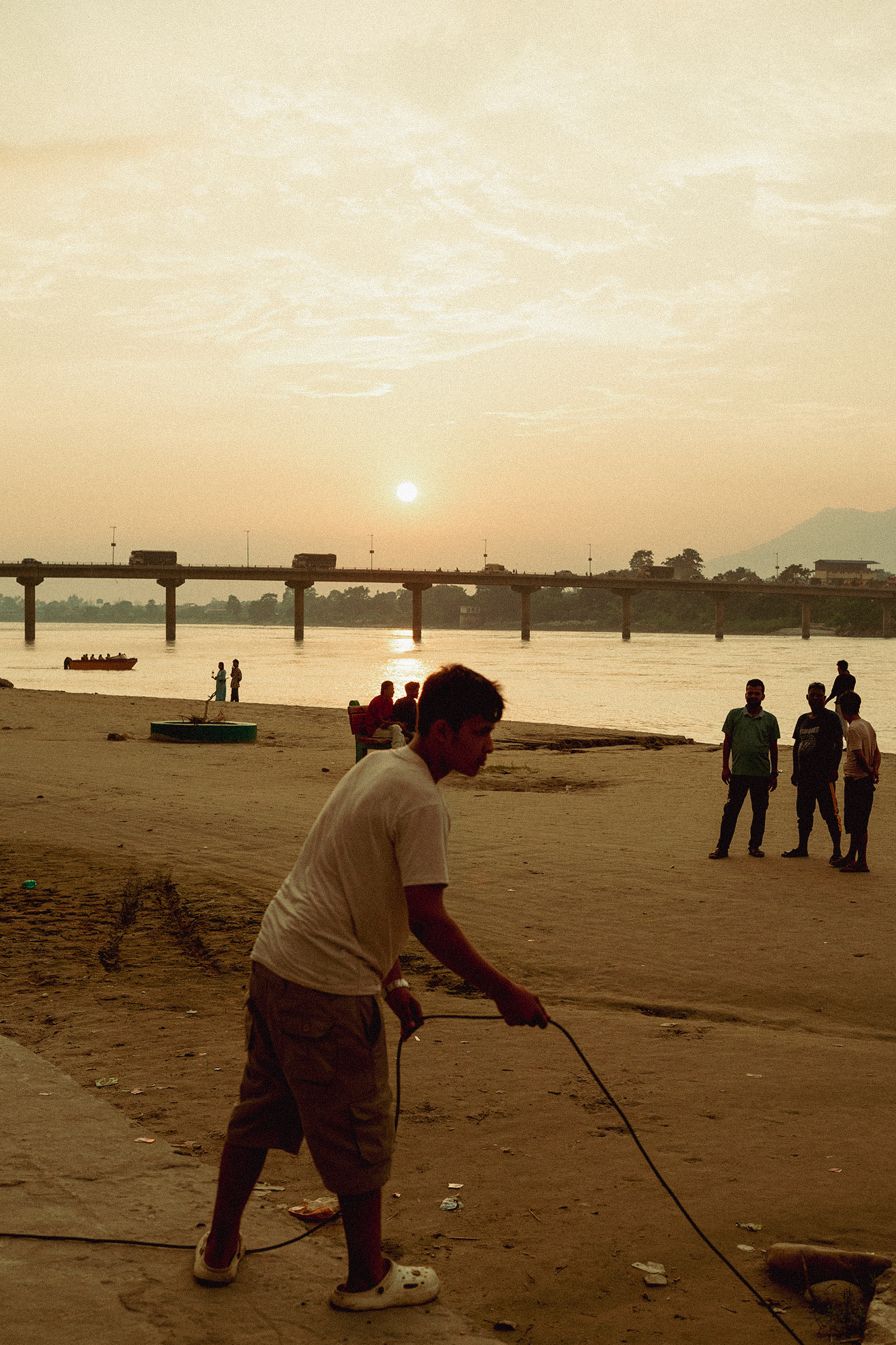 Sunset on the river