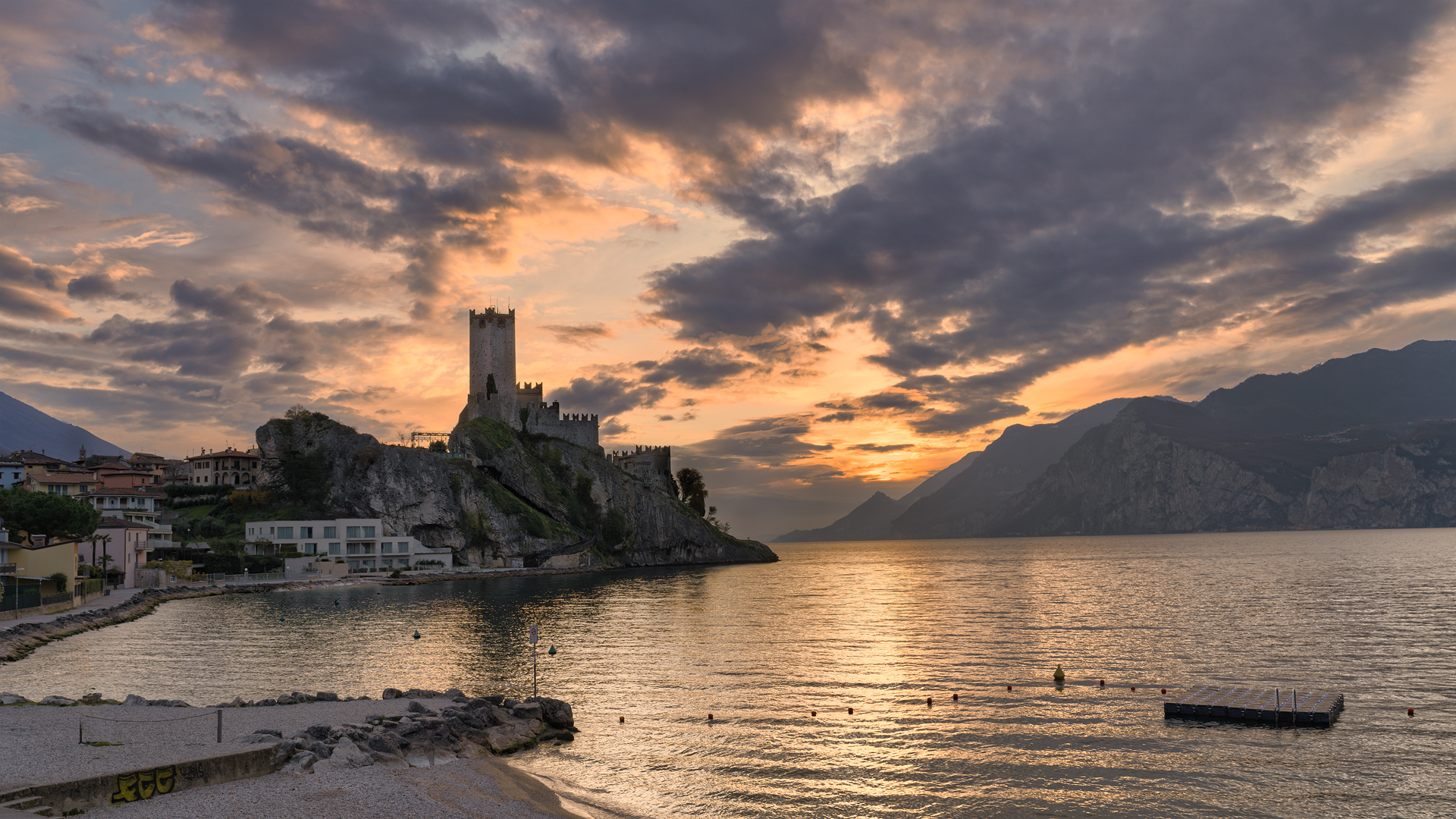 Sunset in Malcesine
