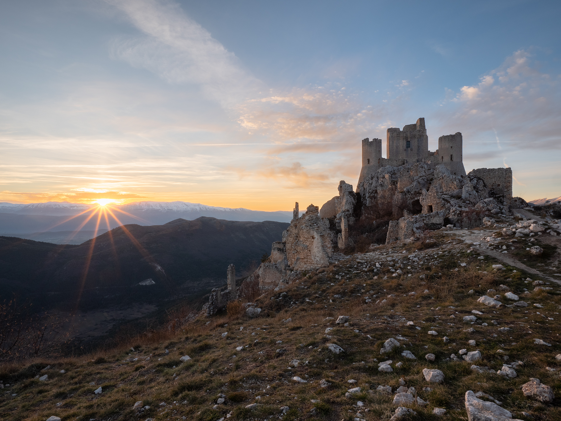 Rocca Calascio al tramonto
