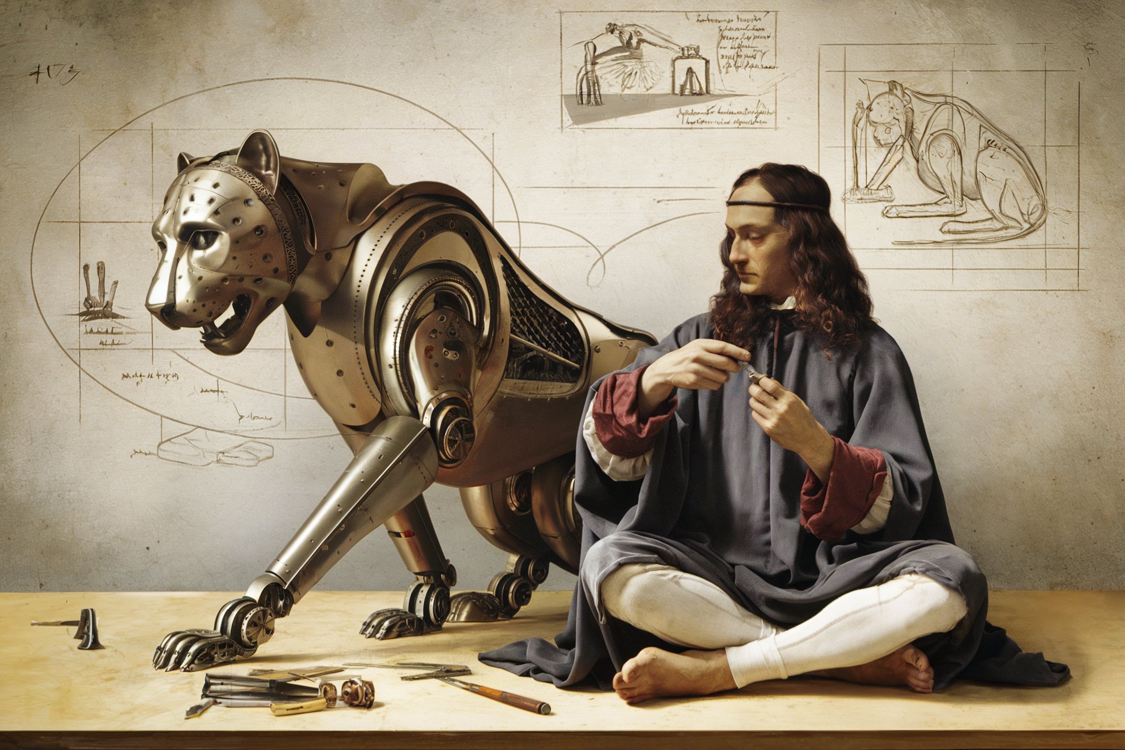 L'invenzione di Leonardo da giovane.