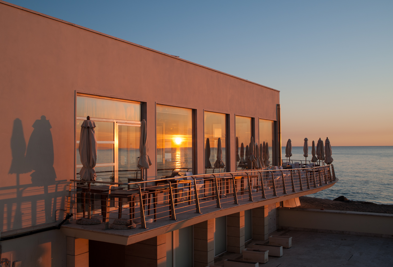 Ostia Tramonto Riflesso