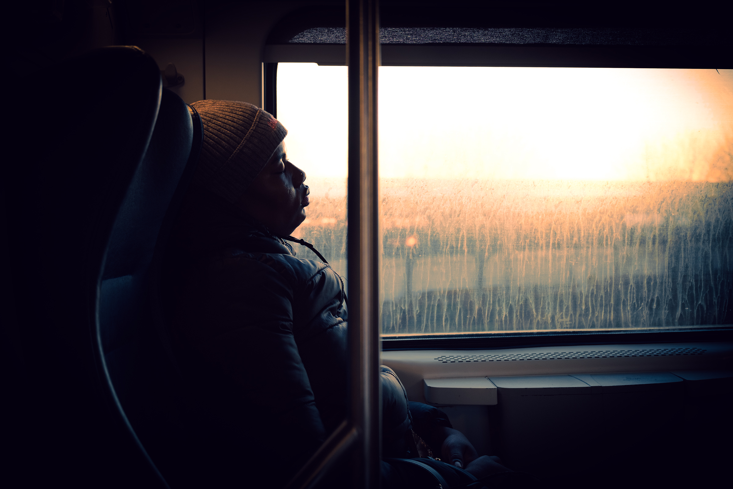 In the train