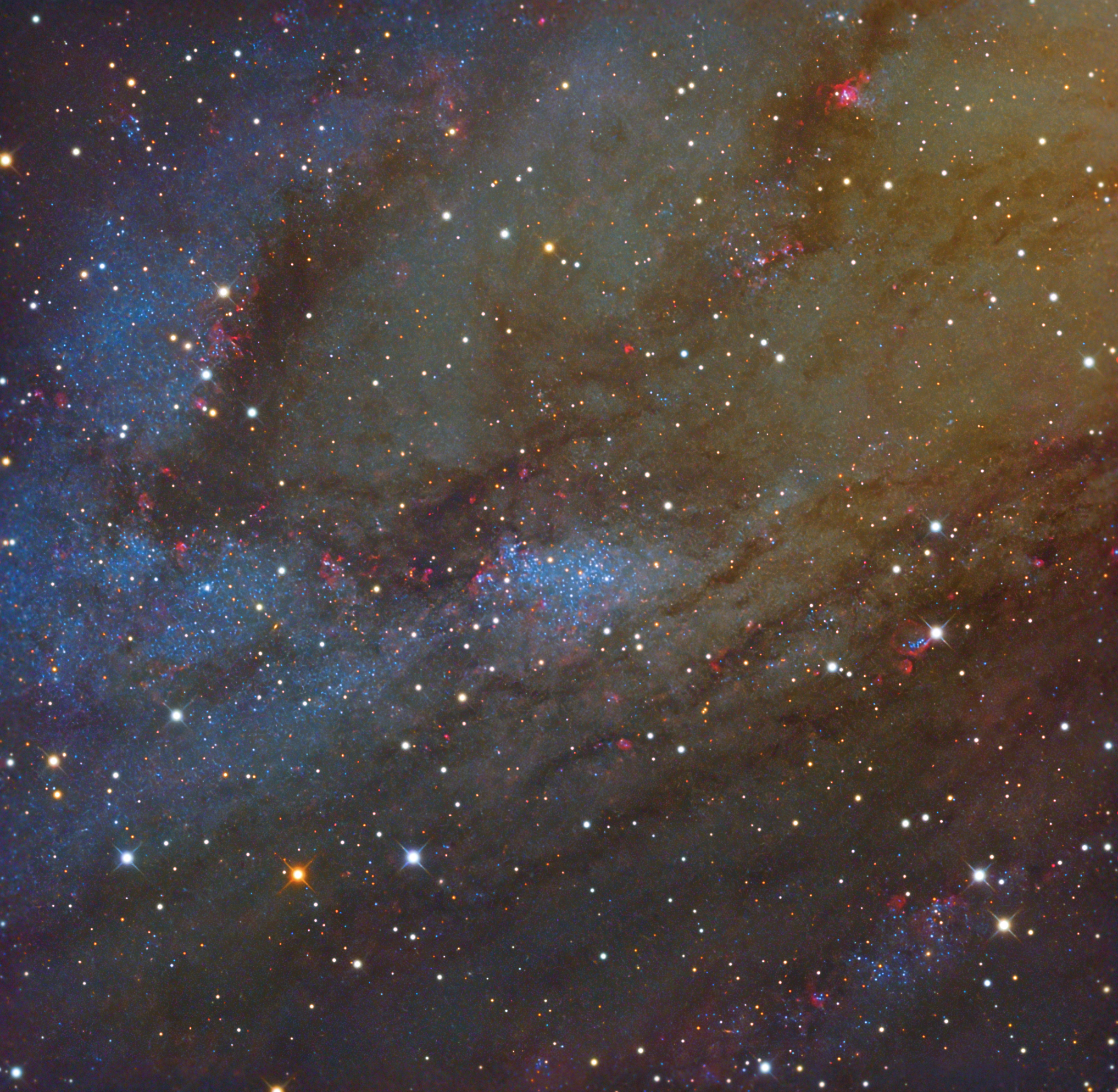 ngc206 nella costellazione di Andromeda