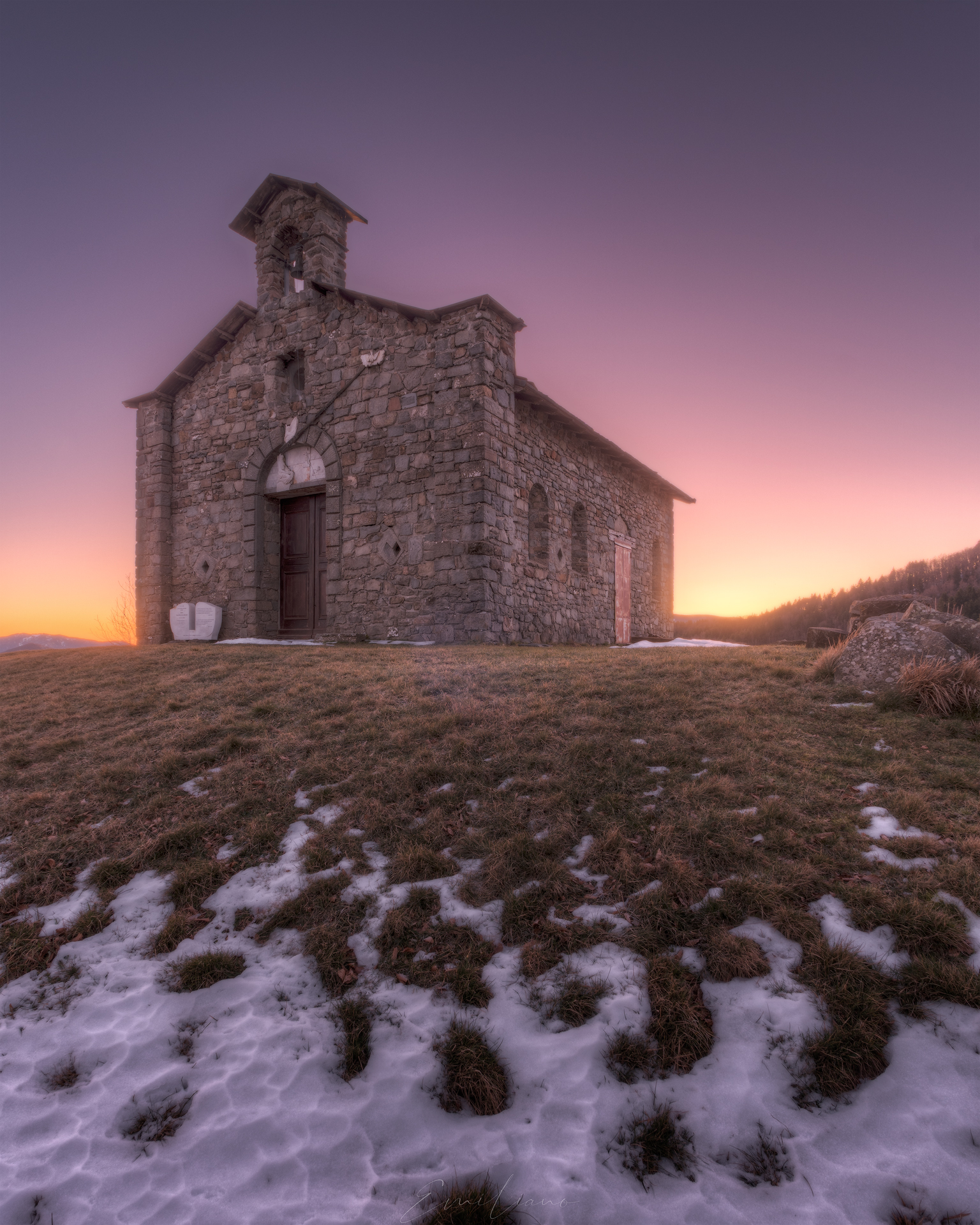 Bear Church at sunrise