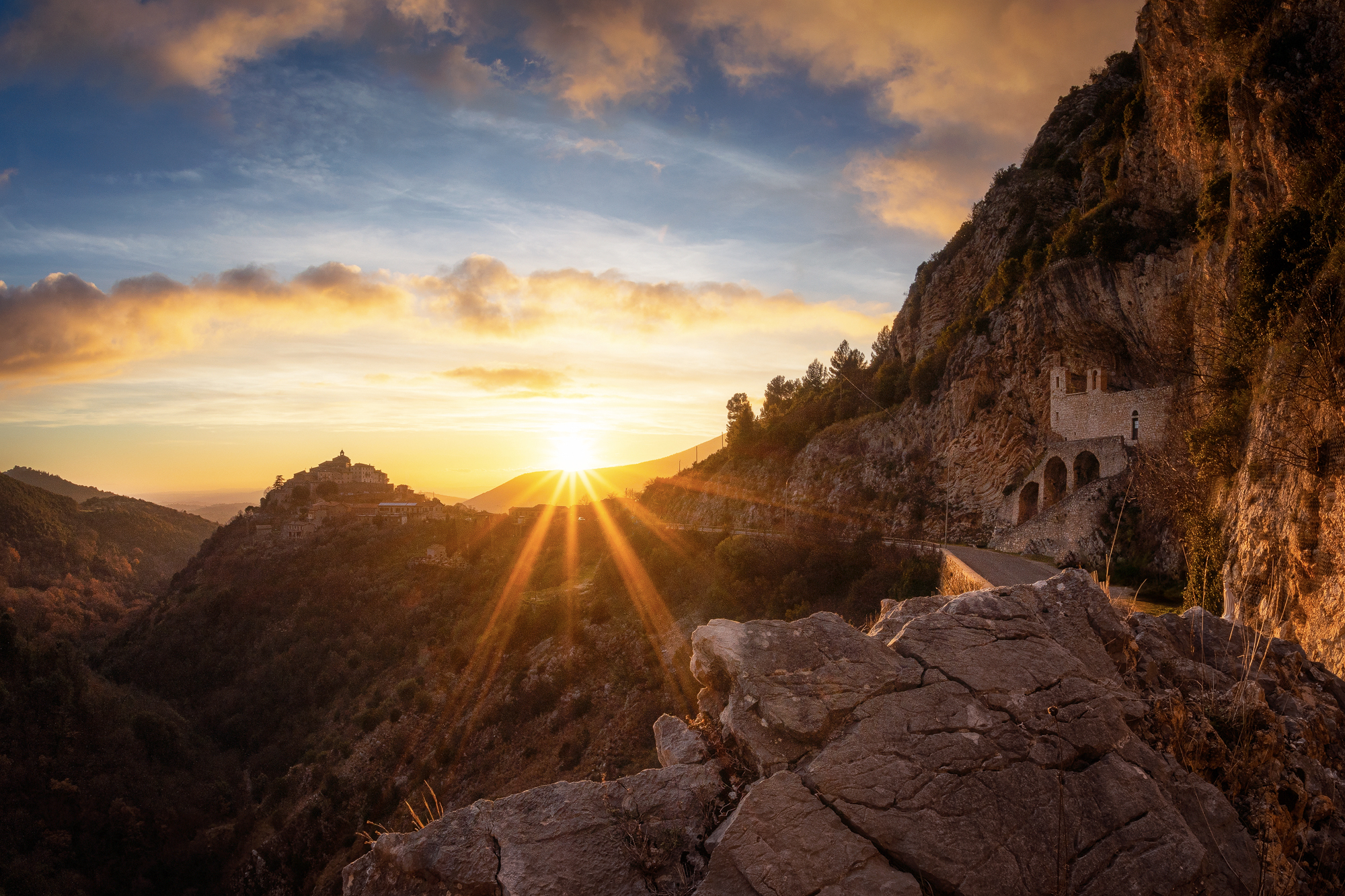 Tramonto su Cottanello