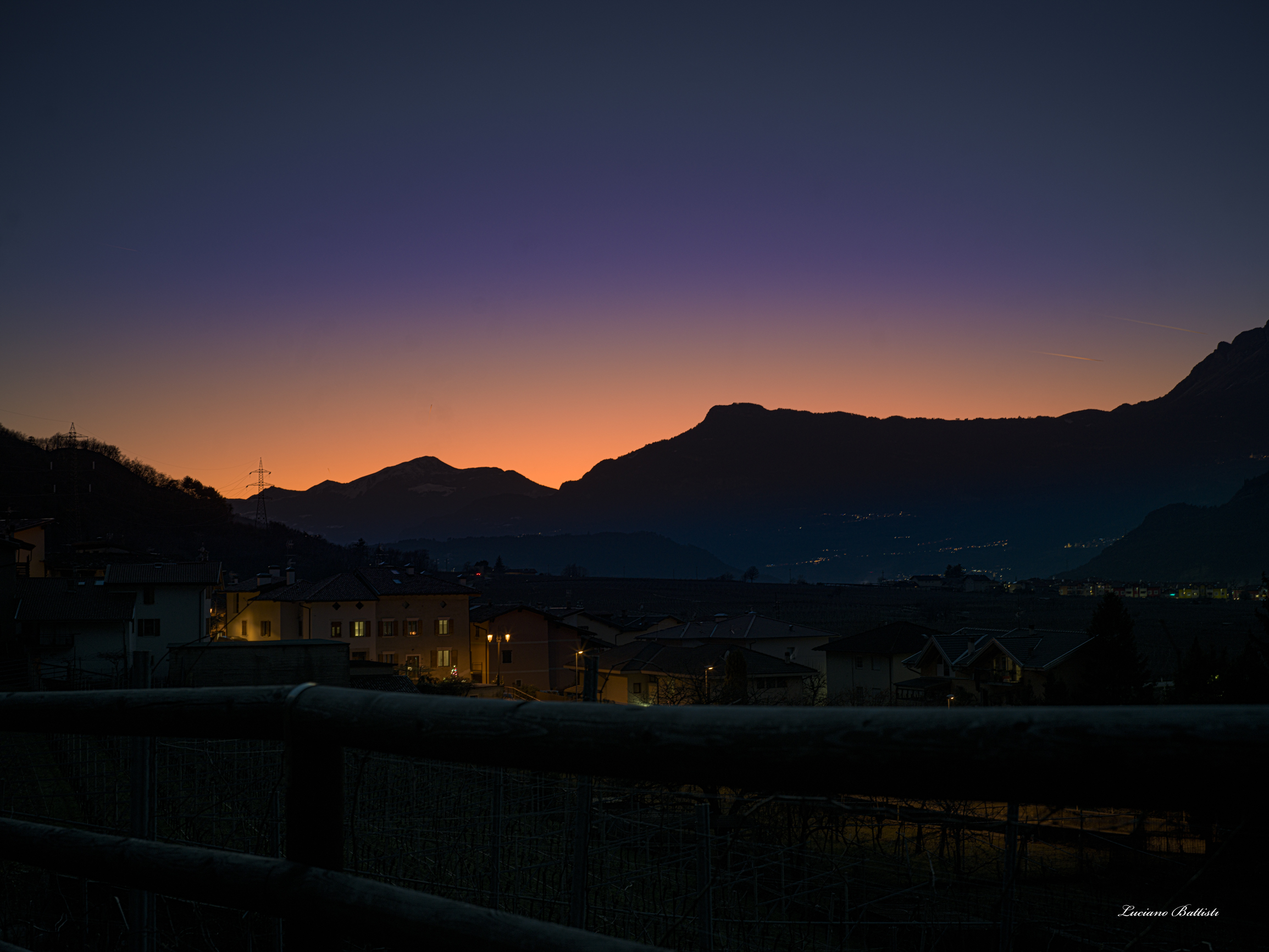 Sunset in the valley