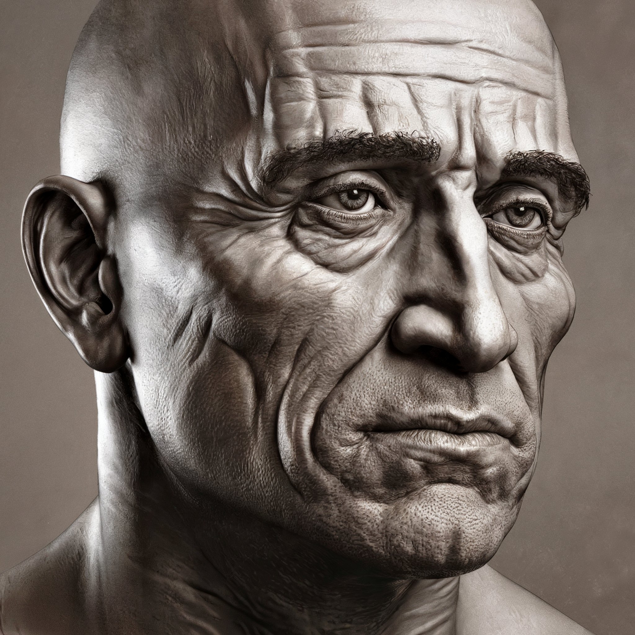 Autoritratto a carboncino