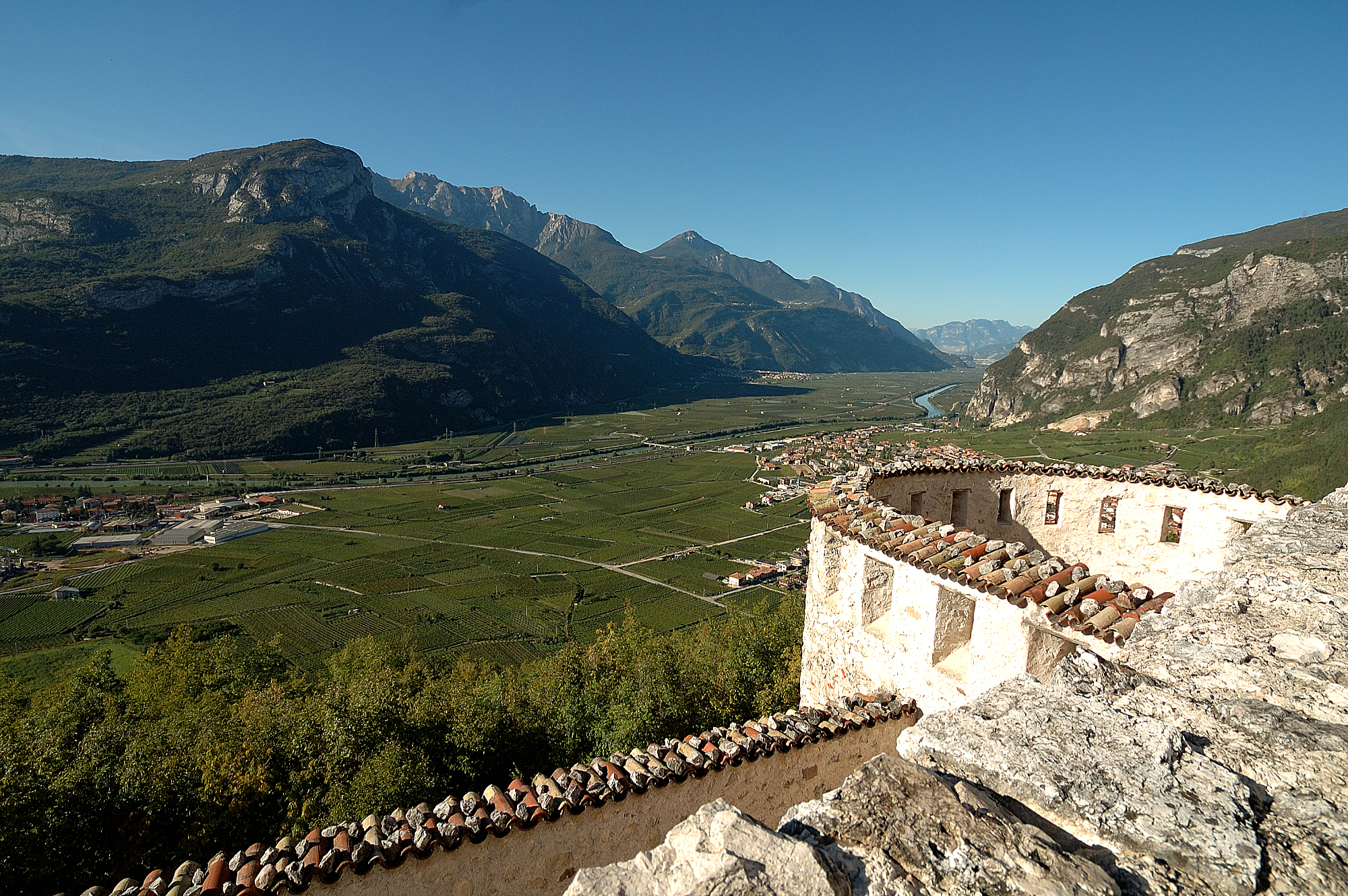 Vallagarina from Castel Beseno