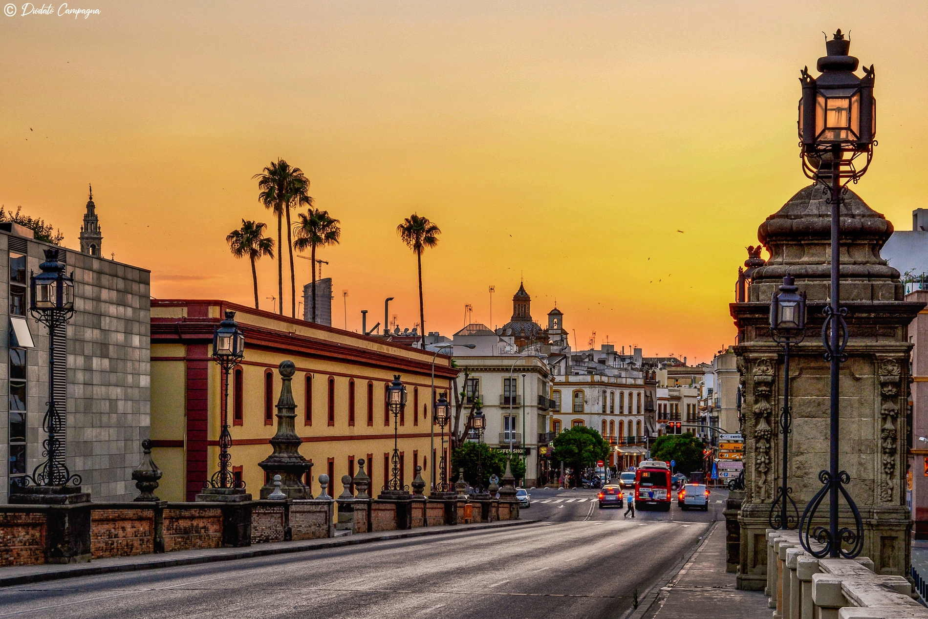 Sunset over Seville