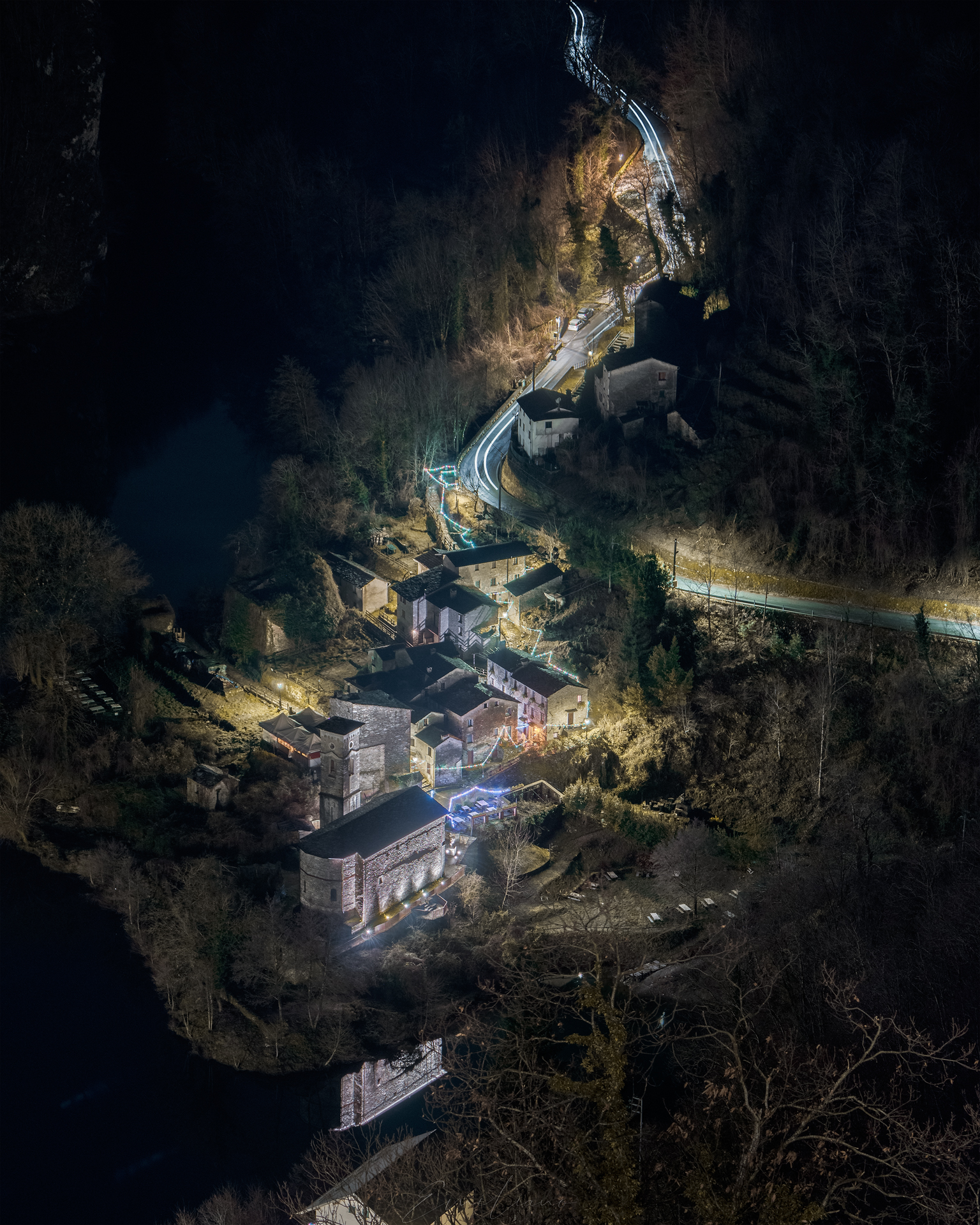 Holy Island from above