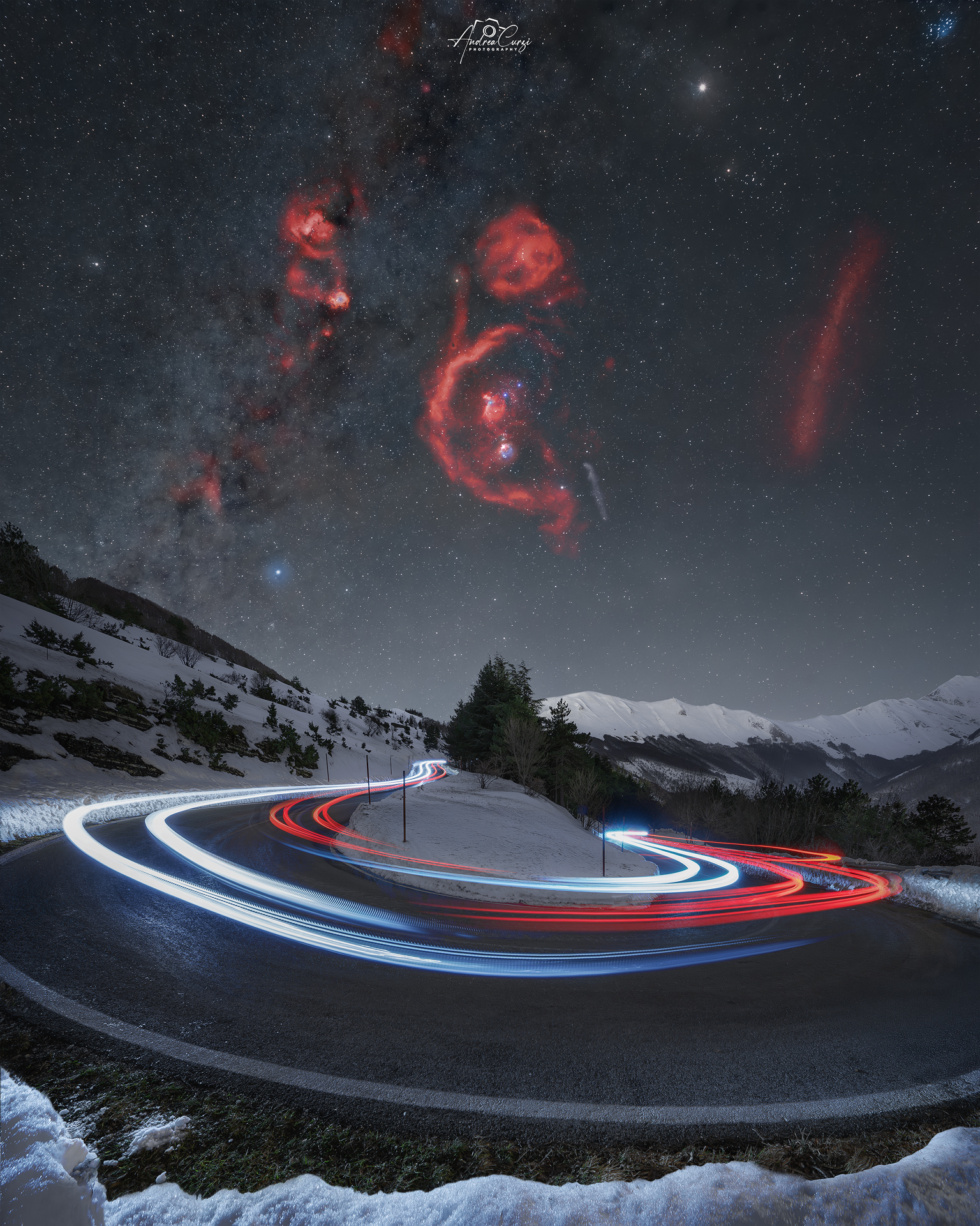 Orion on the Sibillini Mountains