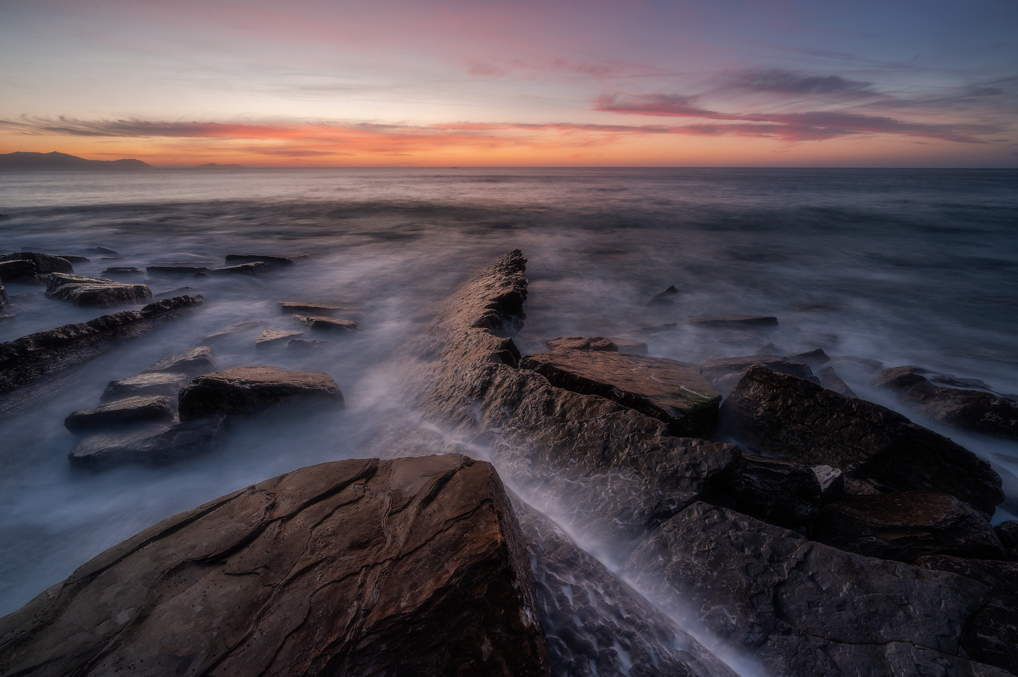 Sunset in Barrika