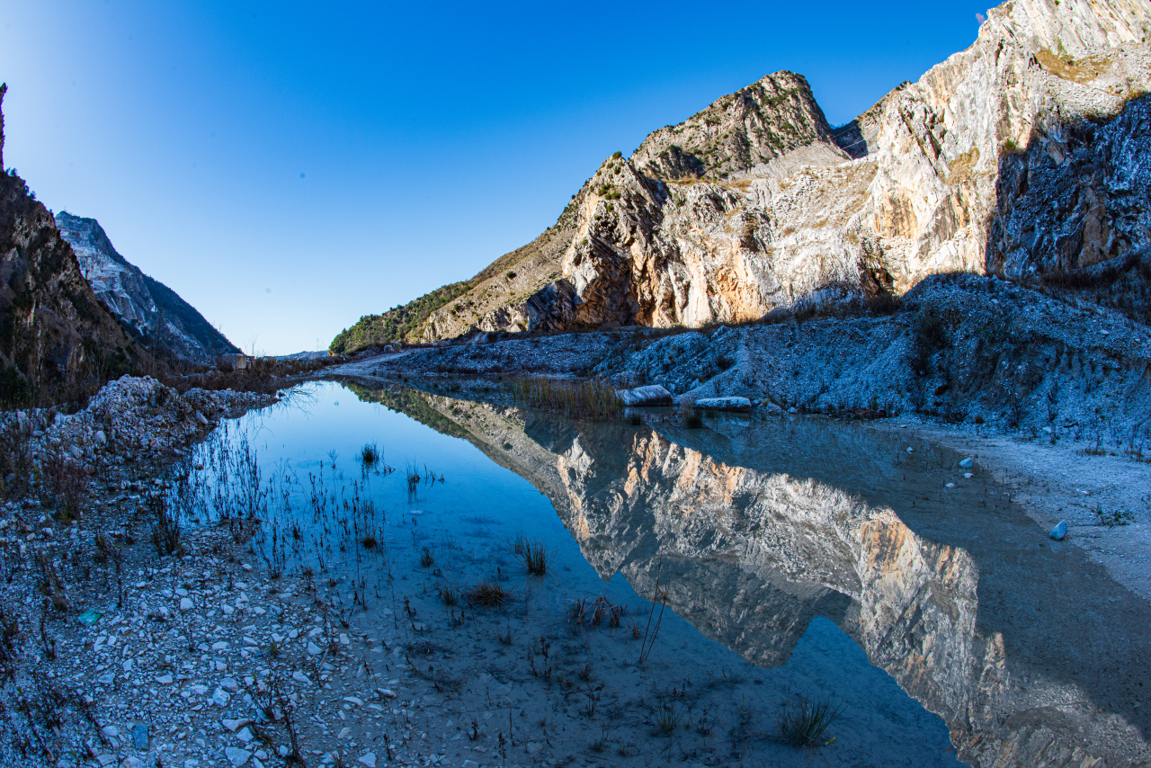 Carrara marble quarries